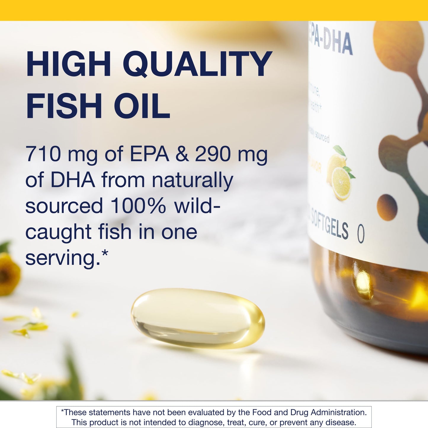 Metagenics OmegaGenics EPA-DHA 1000 mg - High Potency Omega-3 Fish Oil Supplement for Heart, Brain & Joint Health* - Sustainably Sourced - 120 Softgels - Medaid International