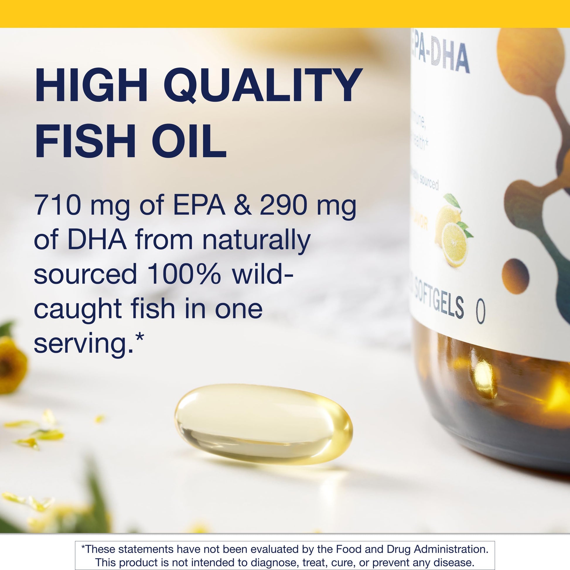 Metagenics OmegaGenics EPA-DHA 1000 mg - High Potency Omega-3 Fish Oil Supplement for Heart, Brain & Joint Health* - Sustainably Sourced - 120 Softgels - Medaid International