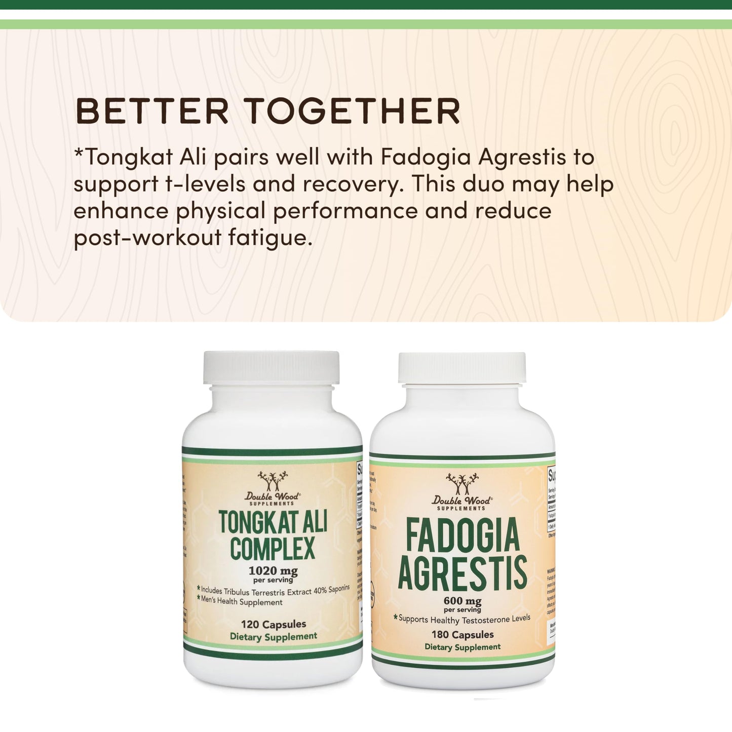 Tongkat Ali - 1000mg (2 Month Supply) - Men's Health - 200:1 Extract of (Longjack) Eurycoma Longifolia, with 20mg Tribulus Terrestris (Third Party Tested) by Double Wood - Medaid International