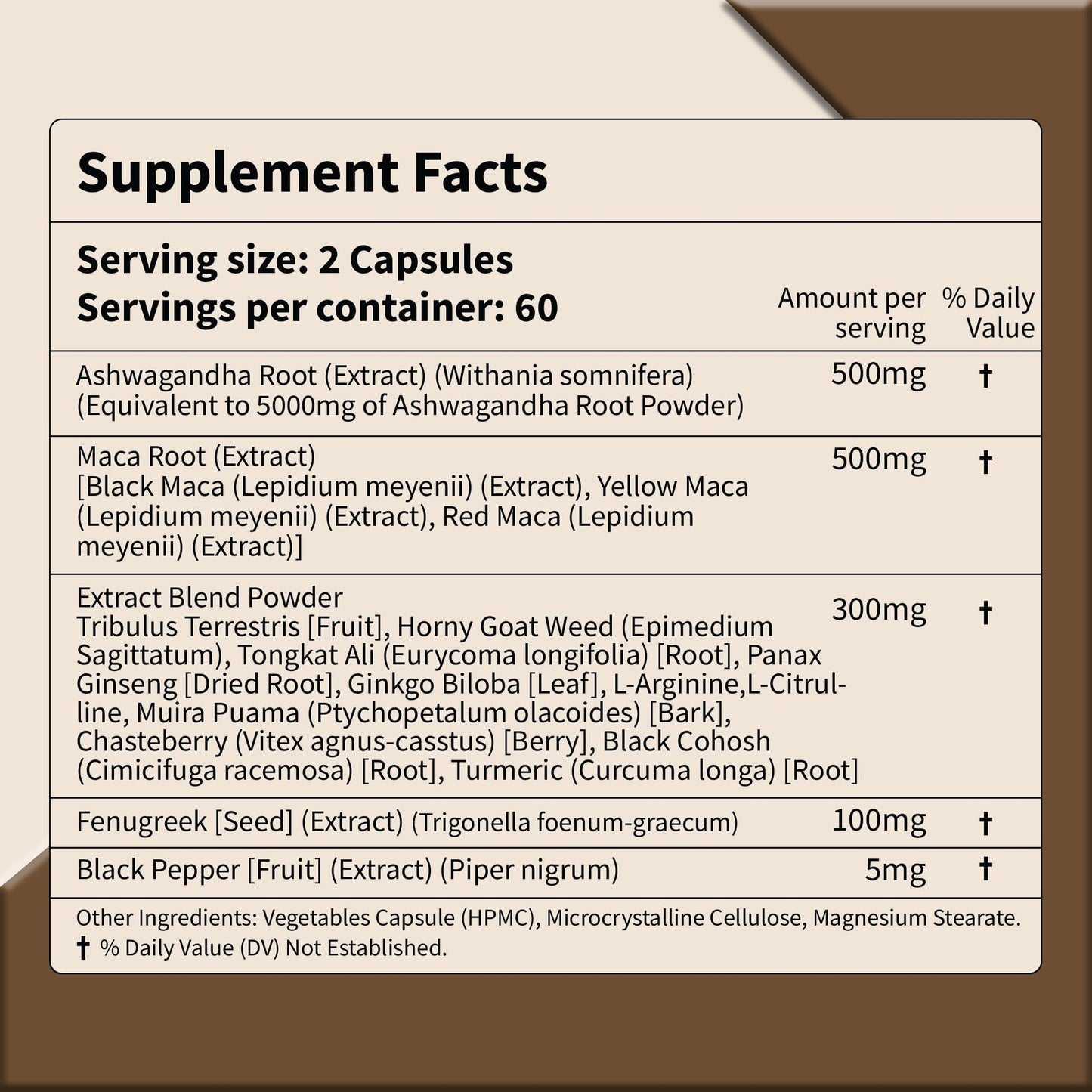 Premium Ashwagandha + Maca Root Complex | 17-in-1 Science-Backed Formula | Stress, Energy & Focus Support | Non-GMO, Gluten Free, Vegan, Natural Herbs & Nutrients | 120 Capsules - Medaid International