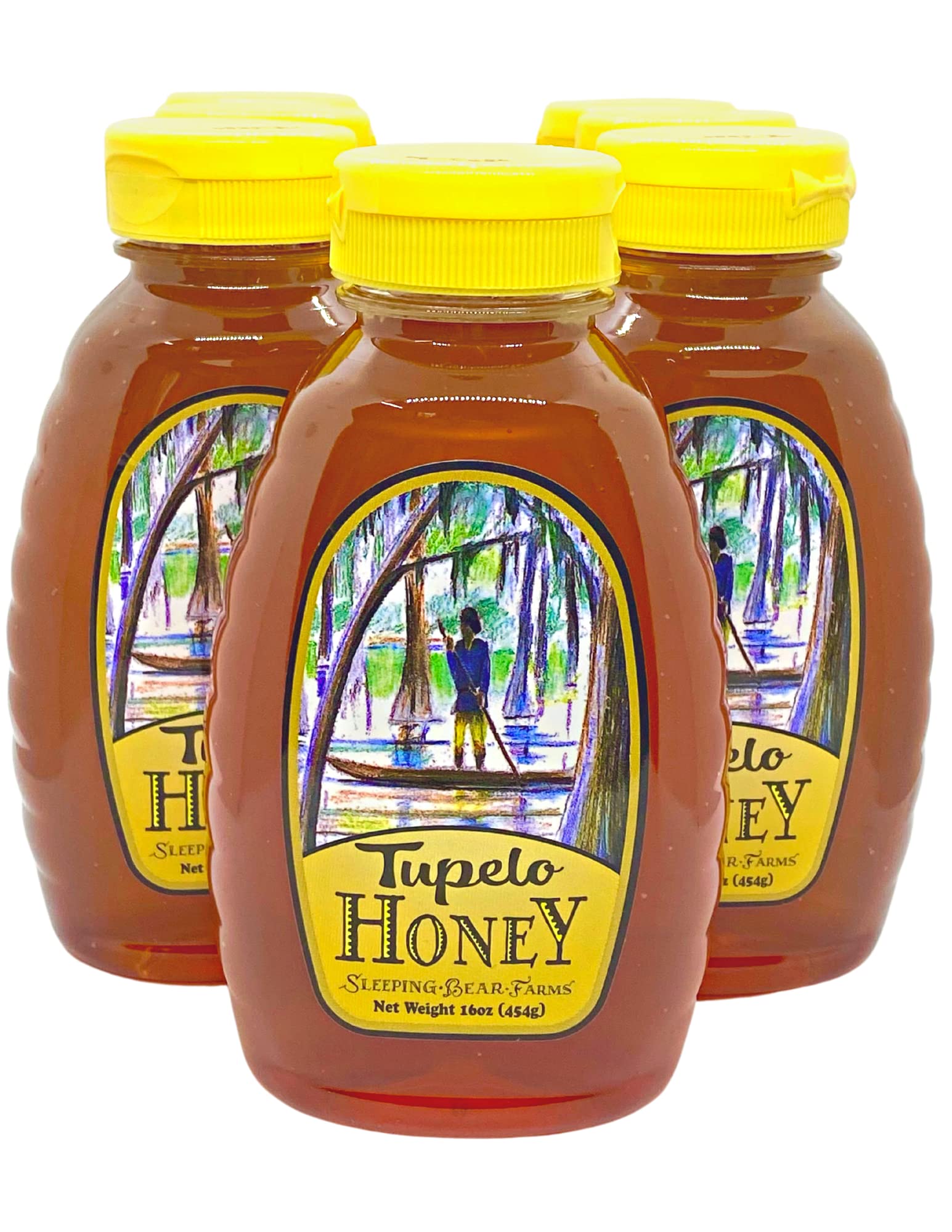 Tupelo Honey 16oz. Bottle- Premium from Sleeping Bear Farms Beekeepers in the Florida Apalachicola River Basin - Medaid International