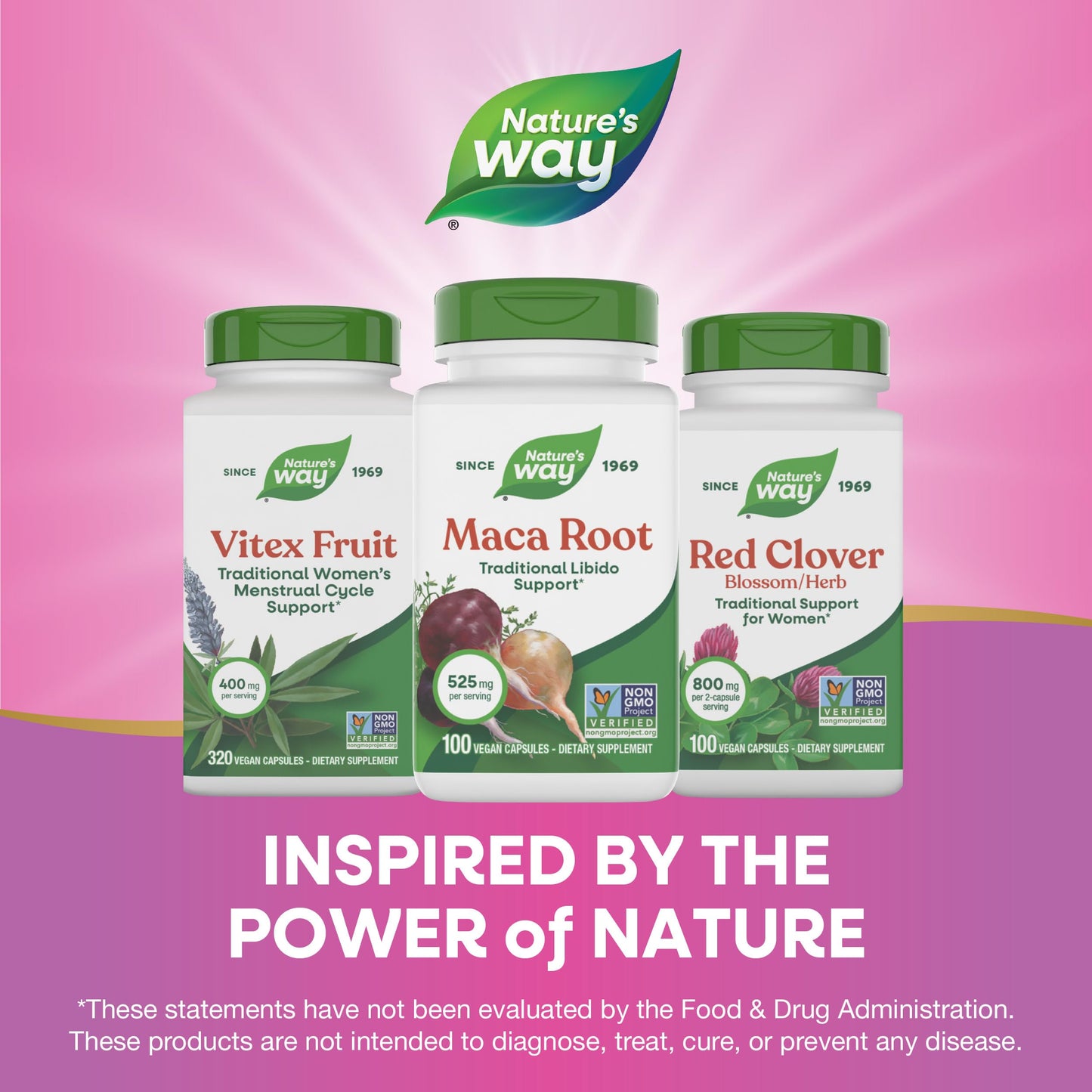 Nature's Way Maca Root, Traditional Libido Support*, 525 mg per Serving, Non-GMO Project Verified, 100 Vegan Capsules (Packaging May Vary) - Medaid International
