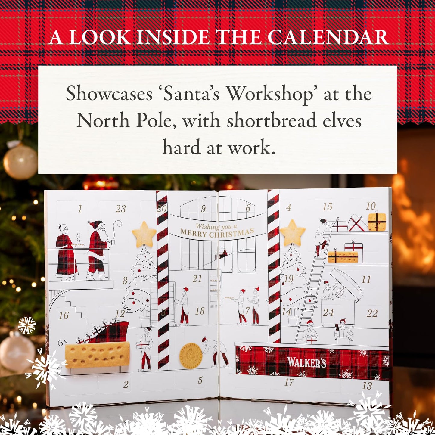 Walkers Shortbread Advent Calendar 10.4 oz - Medaid International