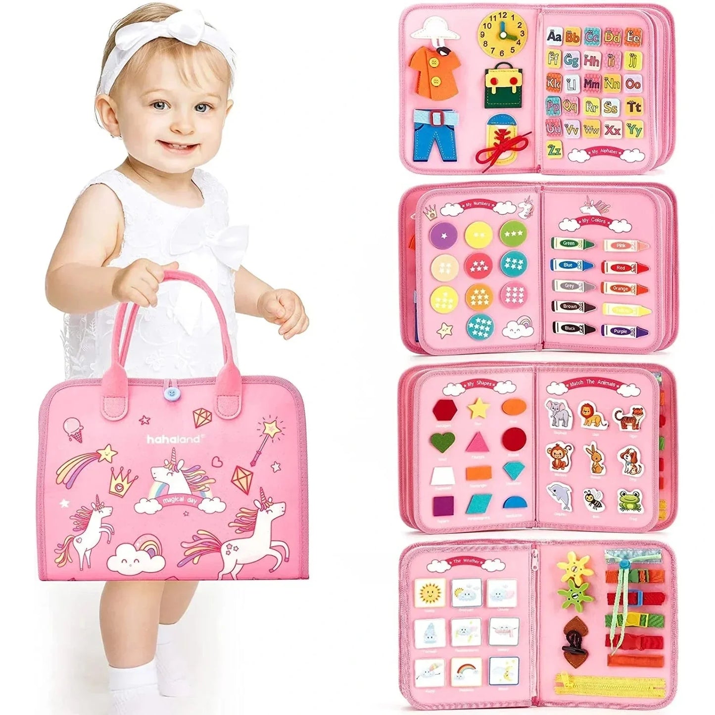 Busy Board Montessori Toys for Toddlers
