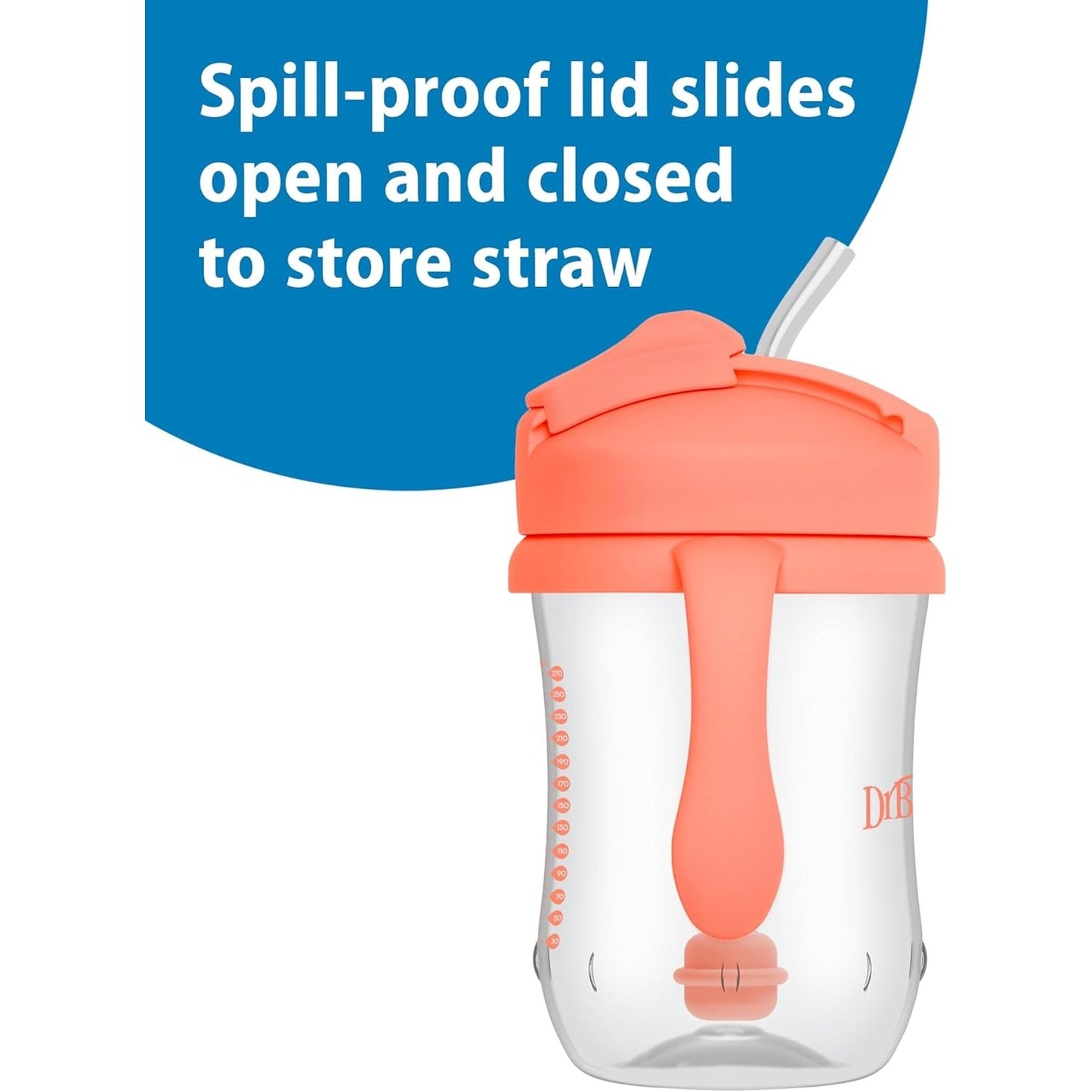 Dr. Brown’s Milestones Baby's First Straw Cup – Coral