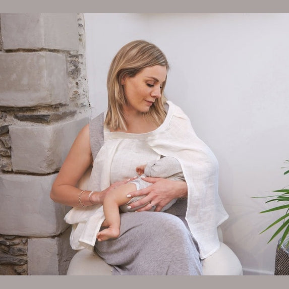 Candide Tineo Nursing Scarf – White