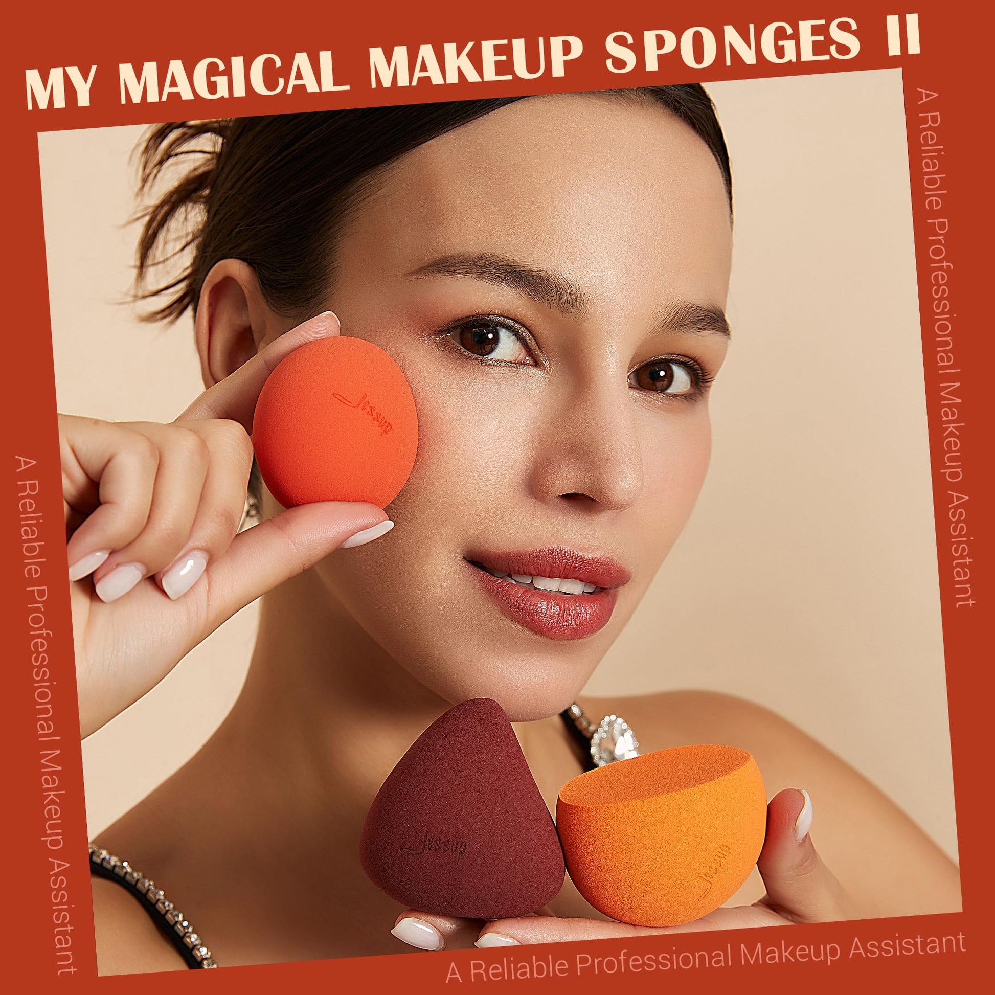 Jessup Makeup Sponge Set, 3pcs Make up Sponges for Face Soft Beauty Sponges Foundation Sponge Makeup Blender Concealer Sponge, SP013 - Medaid International