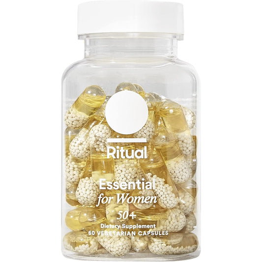 Ritual Multivitamin for Women 50+, Menopause Supplements with Vitamin D3, K2 and Magnesium for Bone Support*, Omega-3 DHA, Vitamin B12, Non-GMO, Mint Essenced, 30 Day Supply, 60 Vegan Capsules - Medaid International