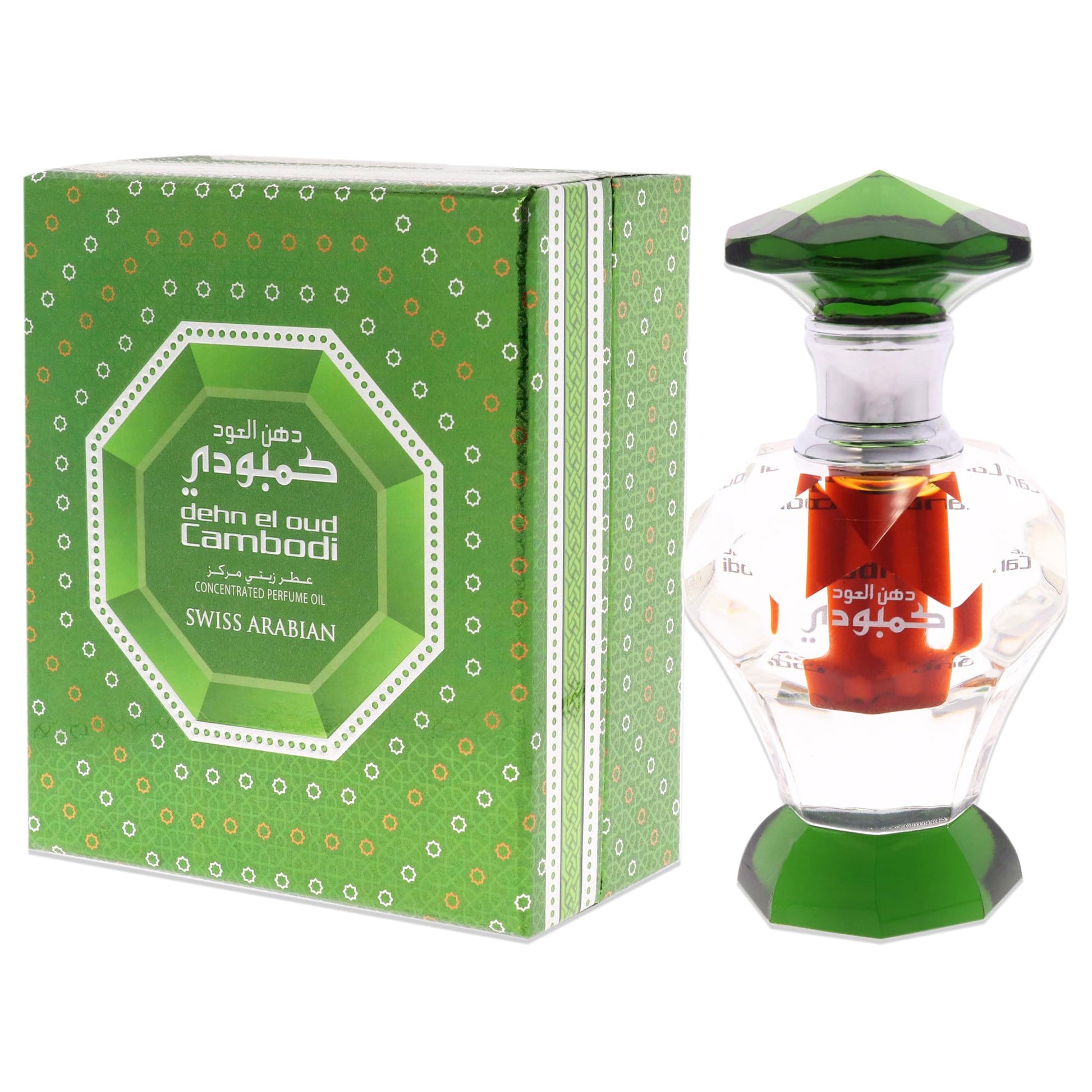 Swiss Arabian Dehn El Oud Cambodi - Luxury Products From Dubai - Long Lasting Personal Perfume Oil Fragrance - A Seductive Signature Aroma - 0.1 Oz - Medaid International
