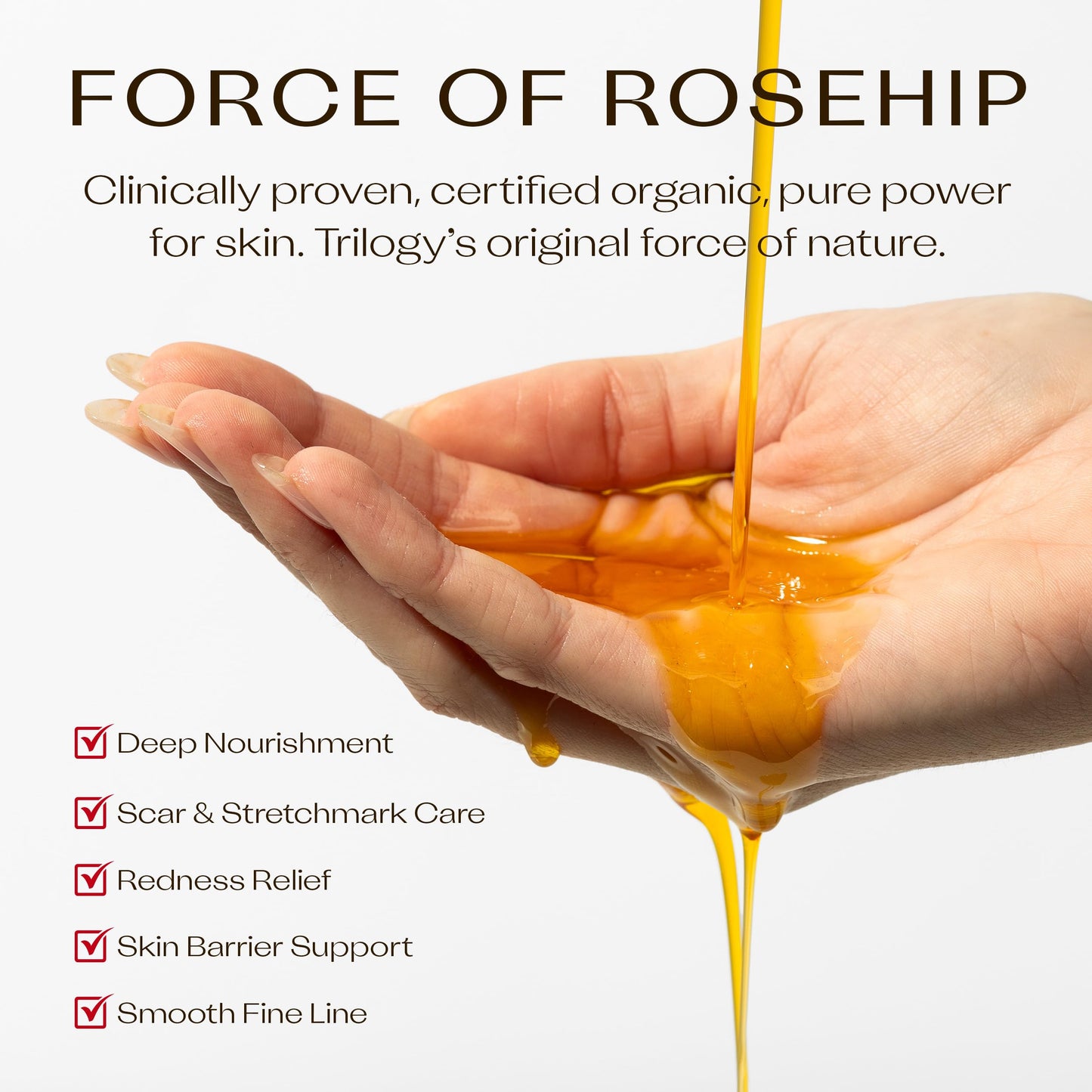 Trilogy Rosehip Oil Antioxidant+, Certified Organic Hydration & Repair Beauty Oil, 1.0 fl oz - Medaid International
