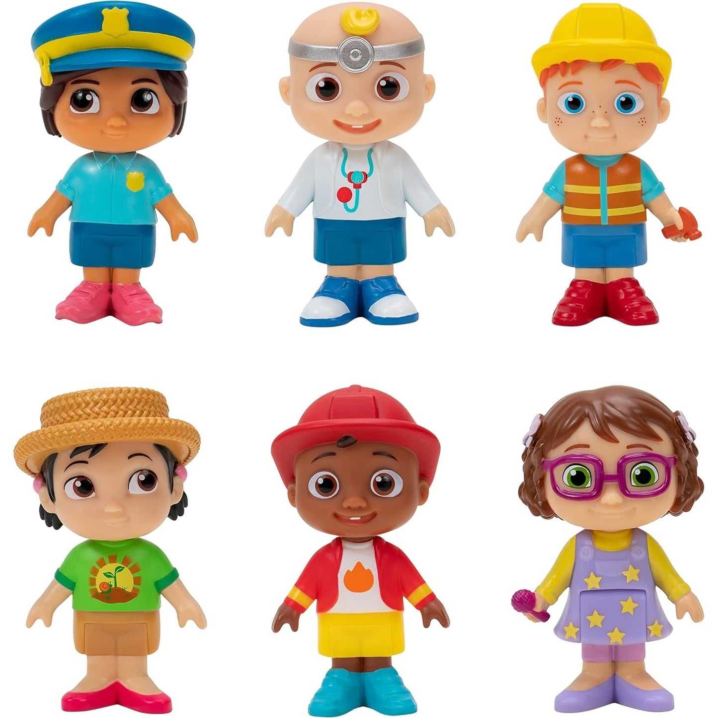 Cocomelon Career Friends 6 Figure Pack - Medaid
