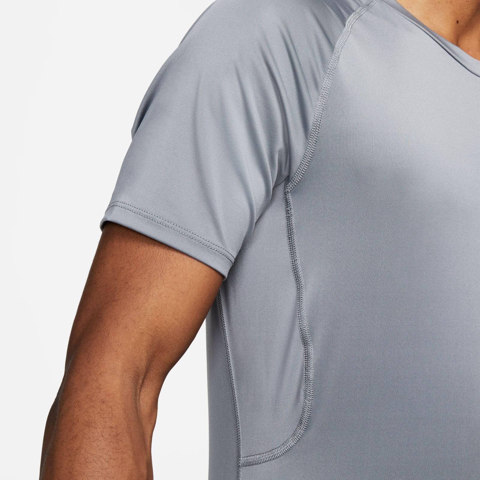 Nike Men's Pro Dri-Fit Slim Short Sleeve Top, Smoke Grey/Black - Medaid International