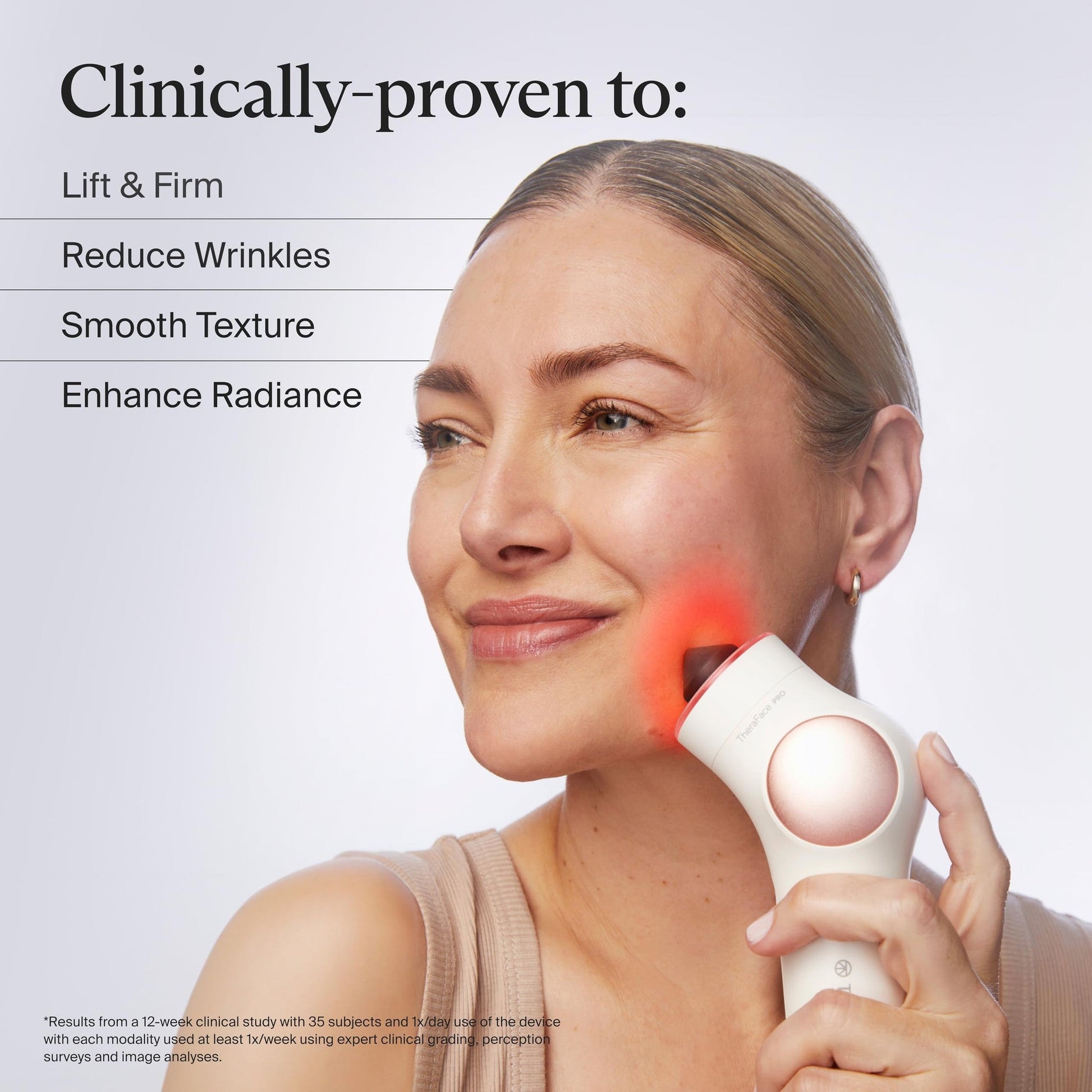 TheraFace Therabody TheraFace PRO - Microcurrent Facial Device, 8-in-1 Compact Face Massager&Facial Sculpting Tool with Light Therapy for Skin Tightening, Anti Wrinkle, Anti Aging & Skin Care (White) - Medaid International
