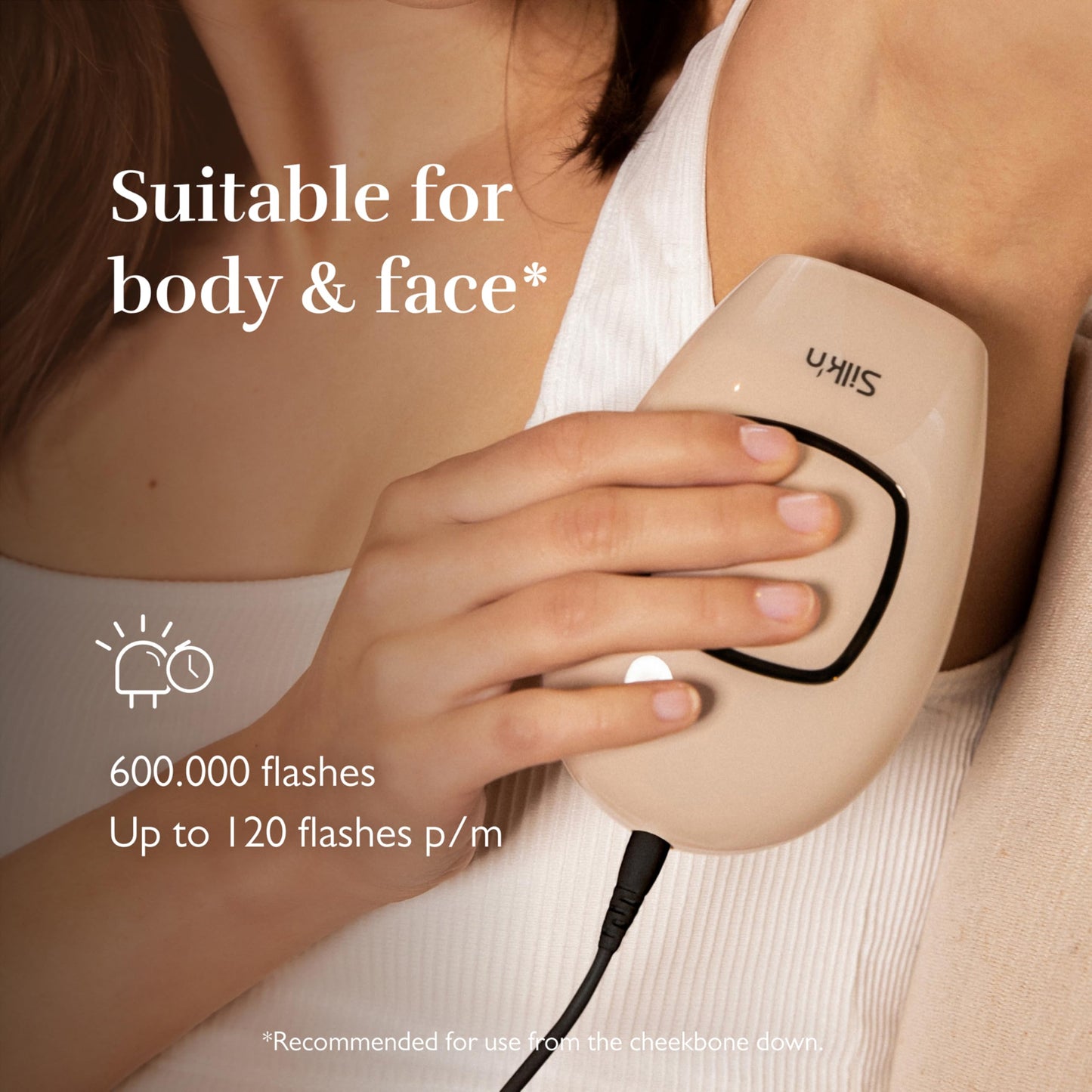 Silk'n Infinity Fast Compact IPL Device, Galvanic Enhanced Hair Removal, Face and Body, Women and Men, Travel Case Included - Medaid International