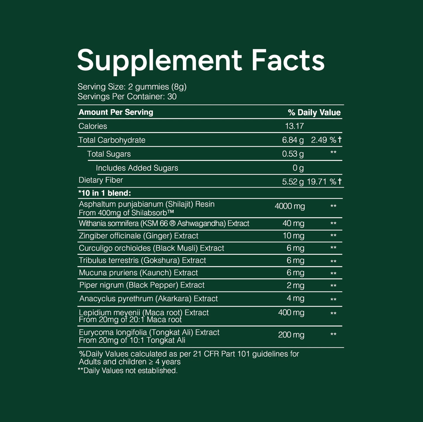 ROOT LABS 10 in 1 Alpha & Sea Moss Gummies Combo I 4000 mg Shilajit, 1600 mg Sea Moss I Lab Tested I No Added Sugar | 75%+ Fulvic Acid, 92+ Minerals I KSM 66 Ashwagandha I 1 Month Pack - Medaid International