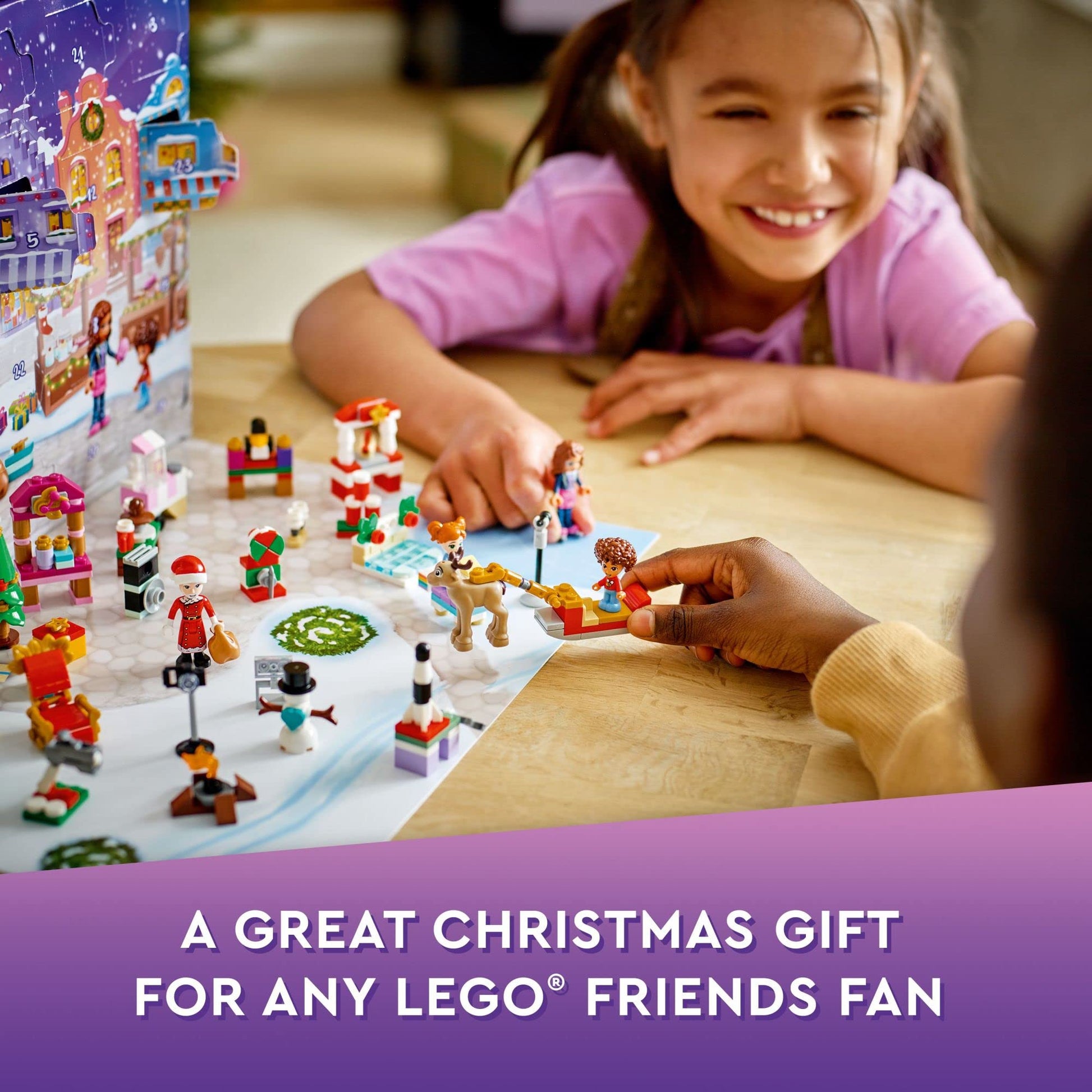 LEGO Friends 2022 Advent Calendar 41706 Building Toy Set; 24 Gifts and Holiday Toys, Including Santa’s Sleigh; for Kids, Boys and Girls, Ages 6+ (312 Pieces) - Medaid International
