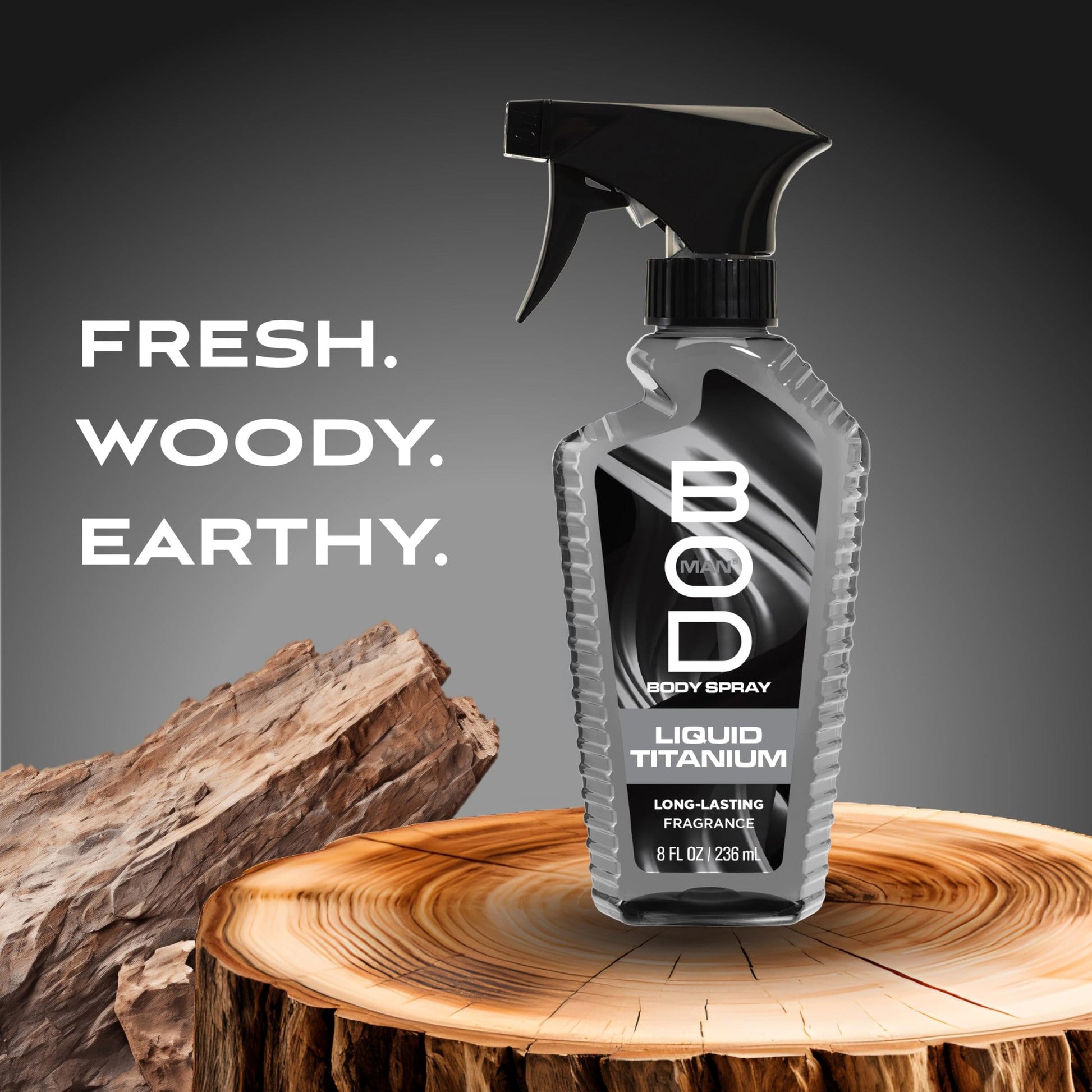 BOD man Liquid Titanium Fragrance Body Spray for Men 8 oz - Medaid International