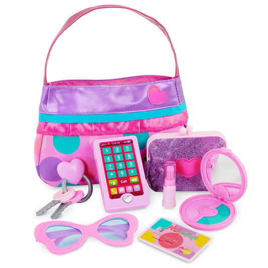 Battat Toy Purse, Play Circle Princess Purse Set, Dress-Up Play, Playset