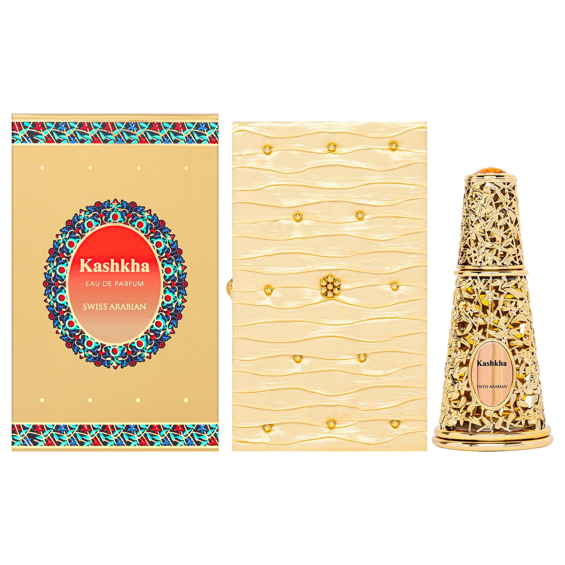Swiss Arabian Kashkha - Luxury Products From Dubai - Long Lasting, Addictive Personal EDP Spray Fragrance - Seductive Signature Aroma - 1.7 Oz - Medaid International