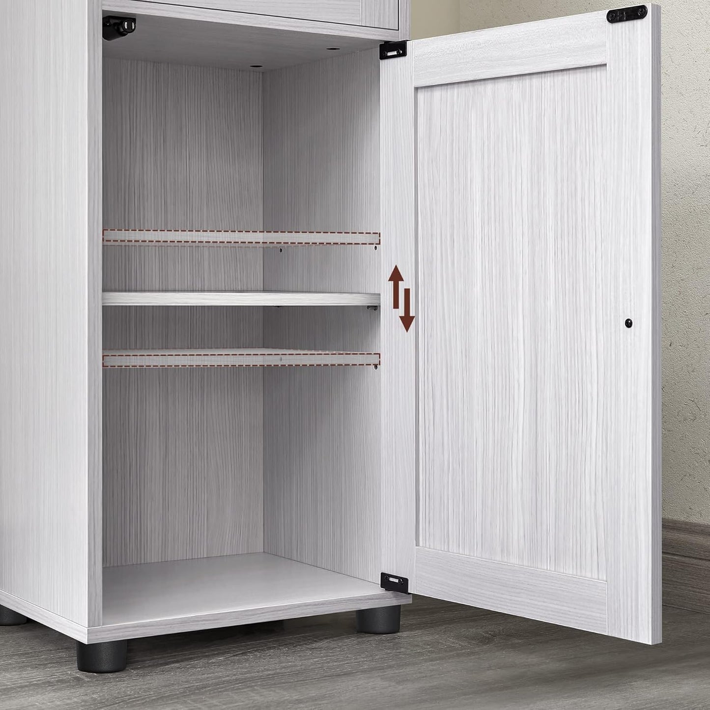 VASAGLE Tall Bathroom Cabinet BBK163T44V1
