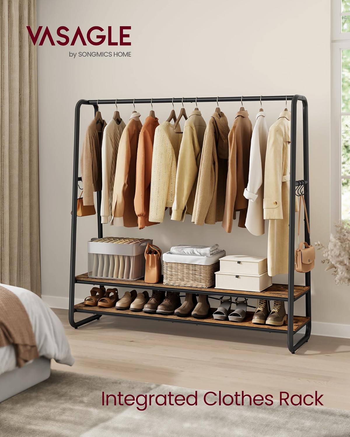 VASAGLE Clothes Rail RGR119B01