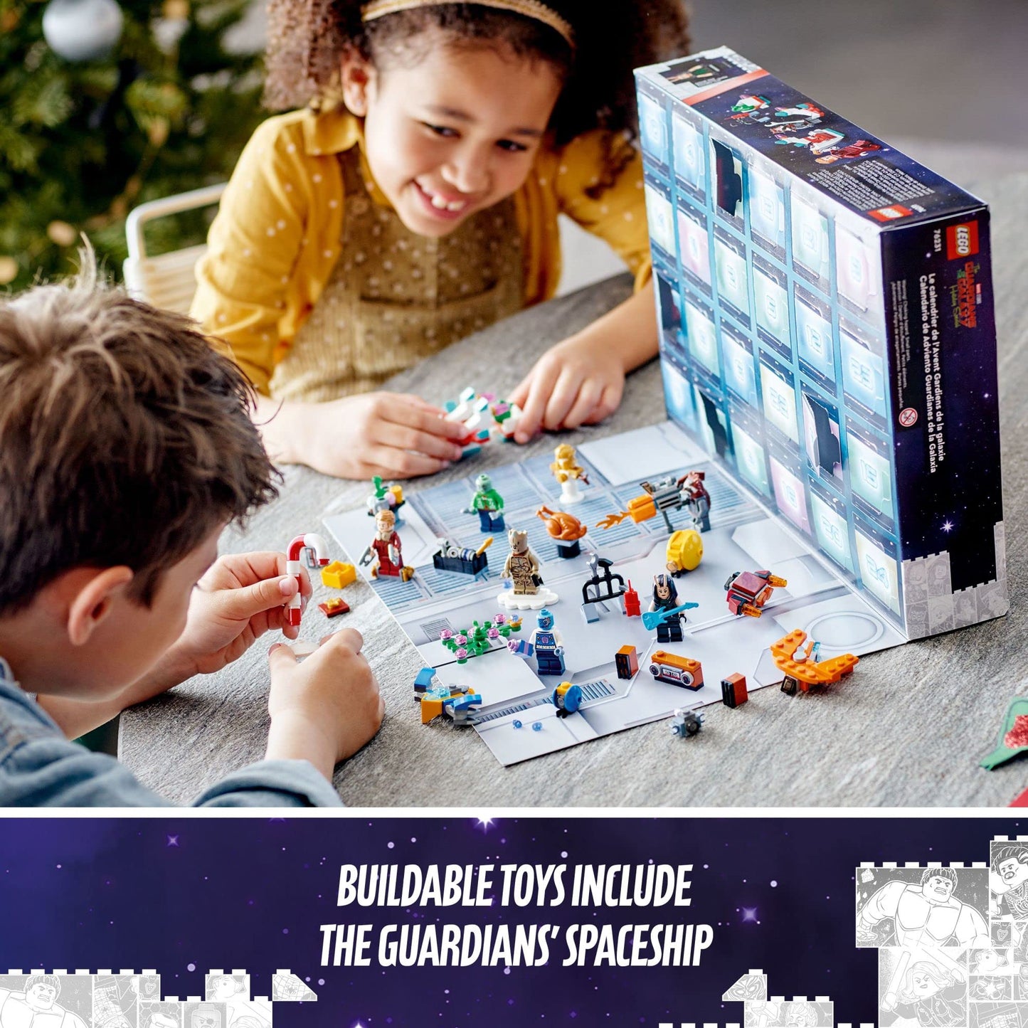 LEGO Marvel Studios’ Guardians of The Galaxy 2022 Advent Calendar 76231 Building Toy Set and Minifigures for Kids, Boys and Girls, Ages 6+ (268 Pieces) - Medaid International
