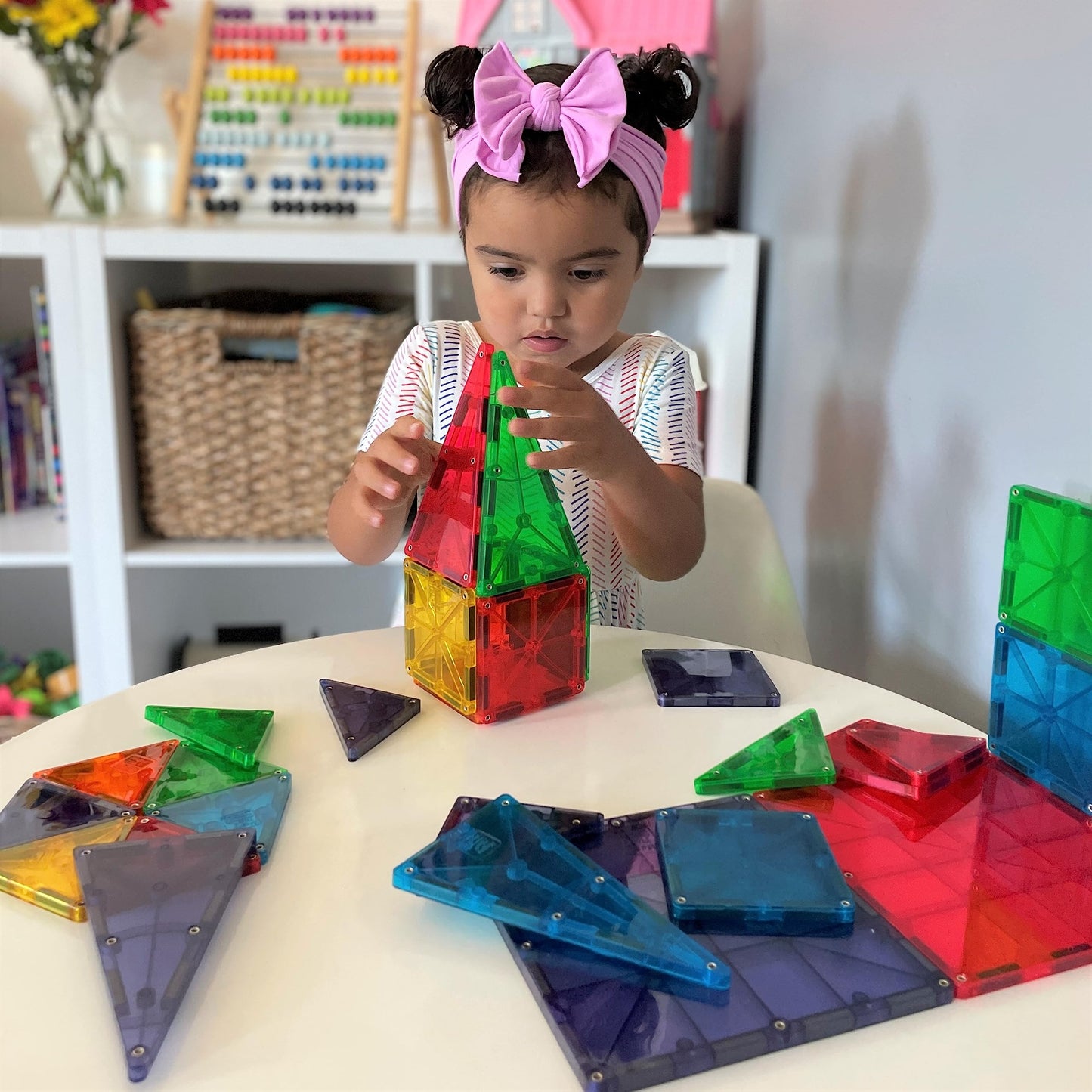 MAGNA-TILES Classic 32-Piece Magnetic Construction Set, The ORIGINAL Magnetic Building Brand - Medaid International