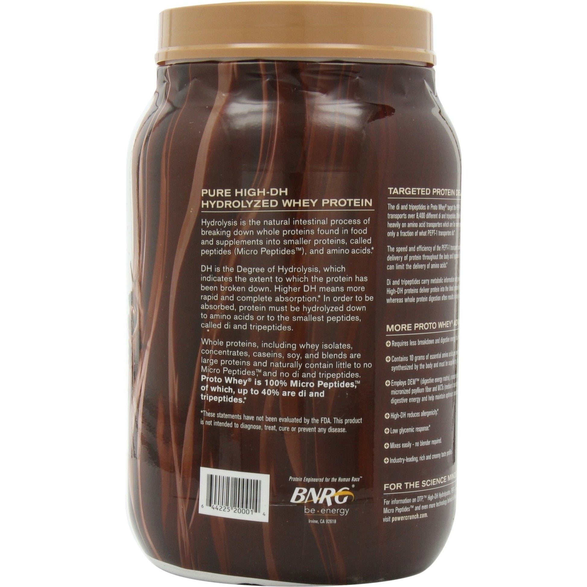 Power Crunch Whey Protein Powder, With Amino Acids, Protein Shakes with Delicious Taste, Double Chocolate, 2.1 LB - Medaid International