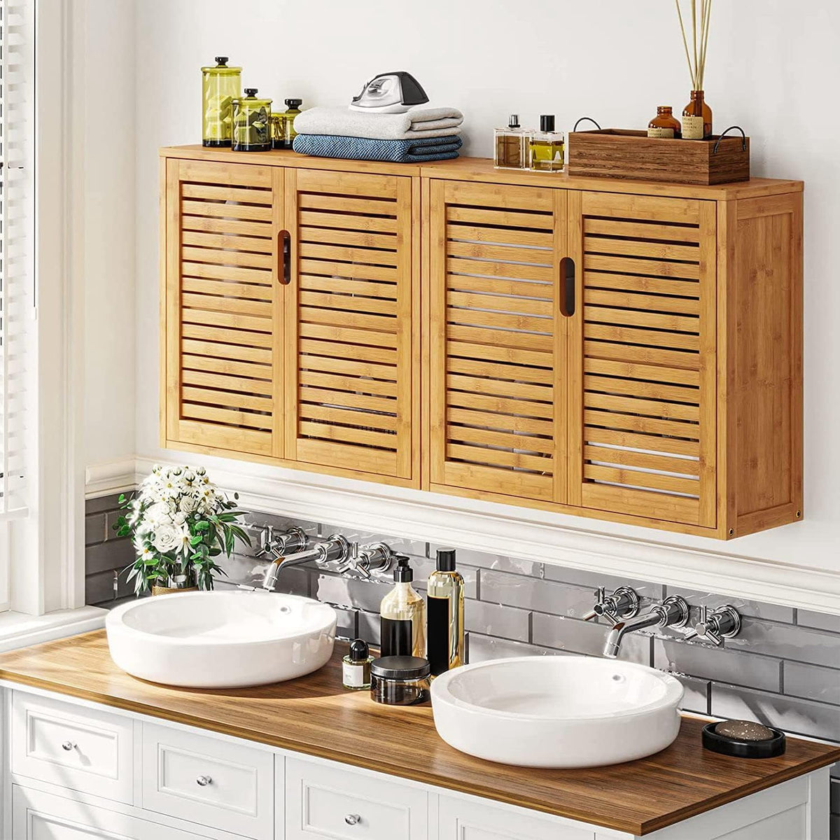 Bamboo Wall Cabinet