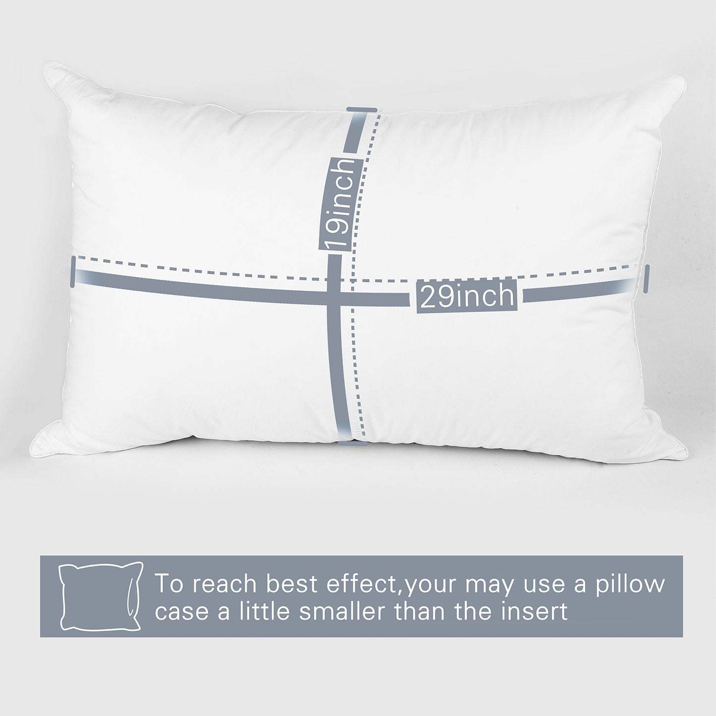 EDOW Luxury Soft Pillows for Sleeping, Fluffy Down Alternative Polyester Fiber Filled Pillow, Home&Hotel-Collection, Machine Washable - Medaid International