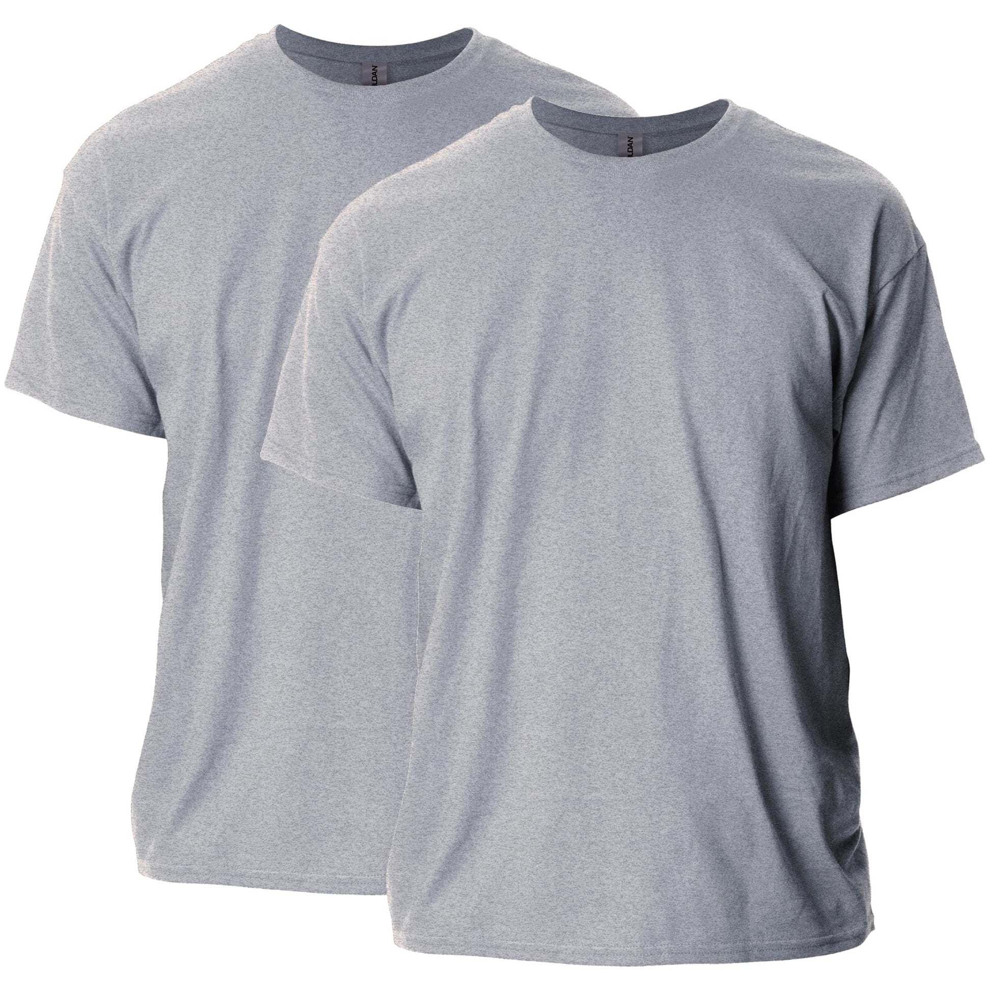 Gildan Adult Ultra Cotton T-Shirt, Style G2000, Multipack, Sport Grey (2-Pack), 5X-Large - Medaid International