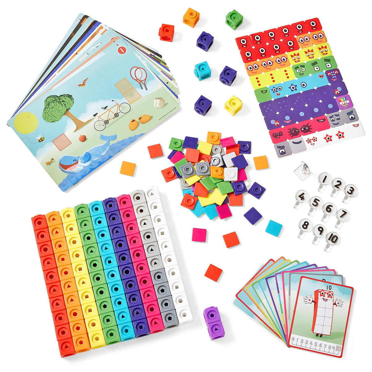 NumberBlocks MathLink Cubes Activity Set 1-10