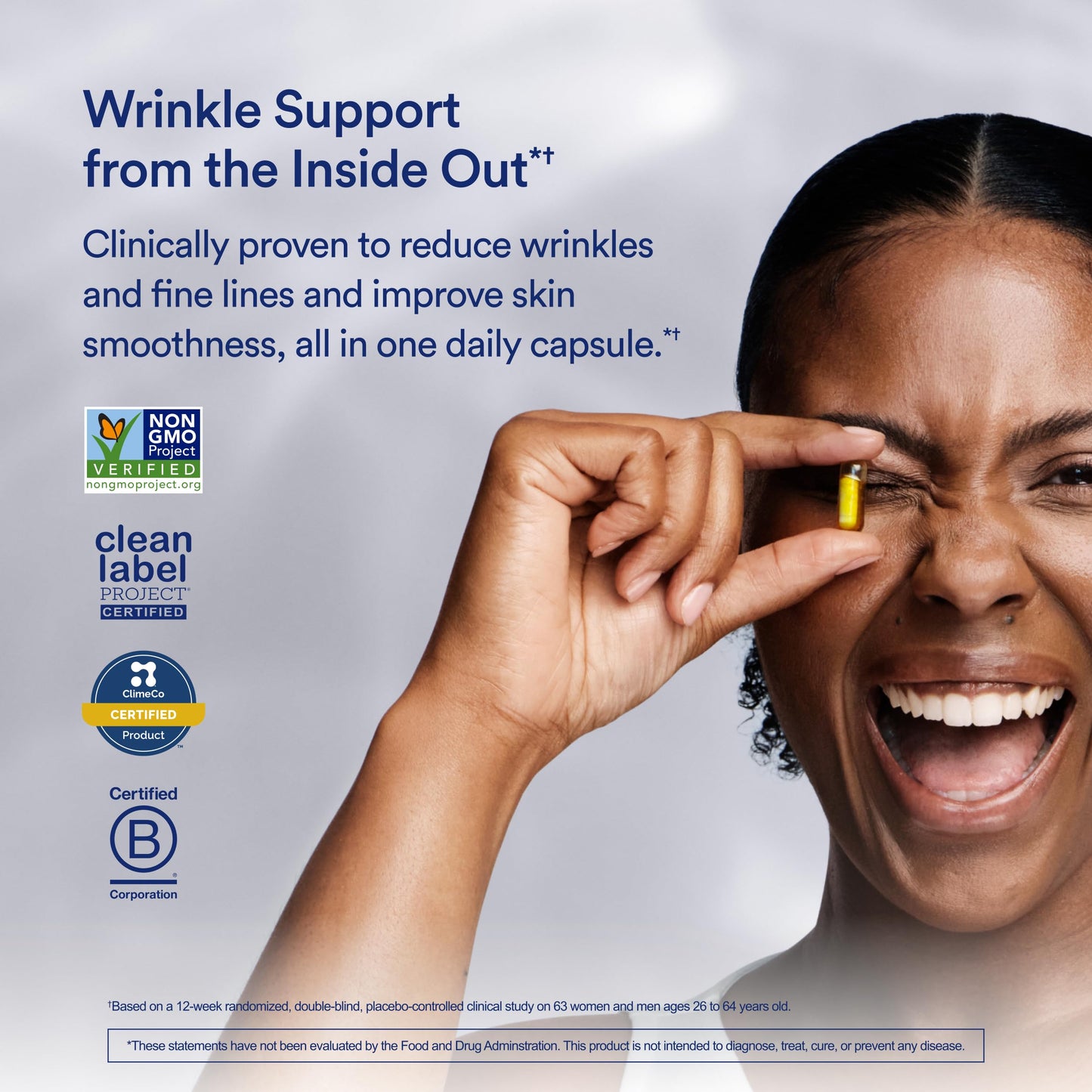 Ritual HyaCera Skin Supplement for Wrinkle Support, with Hyabest® and Ceratiq® for Skin Hydration Support, Hyaluronic Acid, Glycolipids, Ceramides, Gluten Free, Non GMO, Vanilla Essence, 30 Day Supply - Medaid International