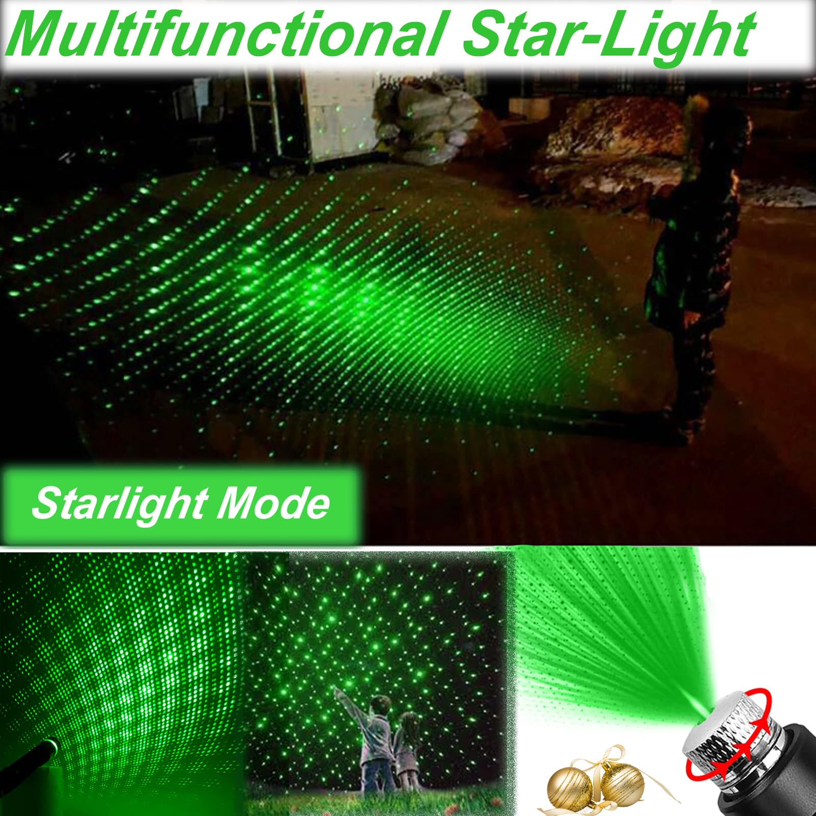 Green Laser Pointer High Power, USB Rechargeable Green Laser High Power Pointer Long Range Laser Pointer Laser Light Pointer for Presentations - Medaid International