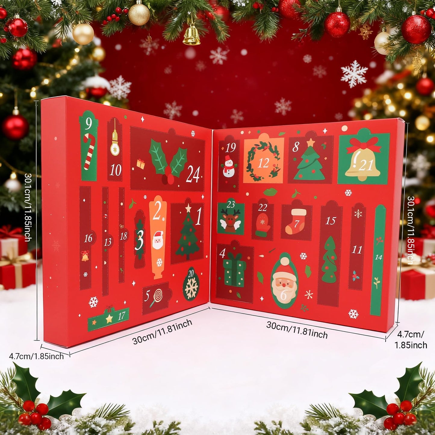 Erinde Makeup Advent Calendar 2025, 24 Days Christmas Gift Makeup Set for Teen Girls & Women, 2025 Xmas Holiday Countdown Calendar Beauty & Cosmetics Holiday Surprise Make Up Gift Kits for Women - Medaid International