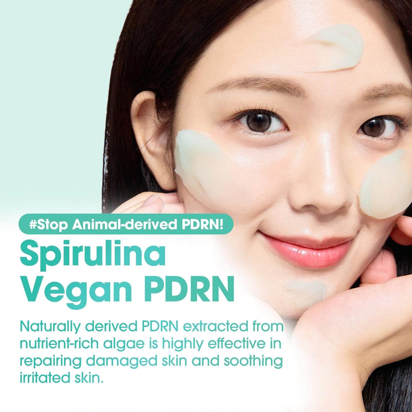 SOME BY MI PDRN Spirulina Soothing Sherbet Mask – 10 Sticks – Korean Vegan Wash-Off Face Mask that Cools by 10.9°C in 10 Minutes – Revitalizes Skin with Spirulina, Seaweed & PHA – Korean Skin Care - Medaid International