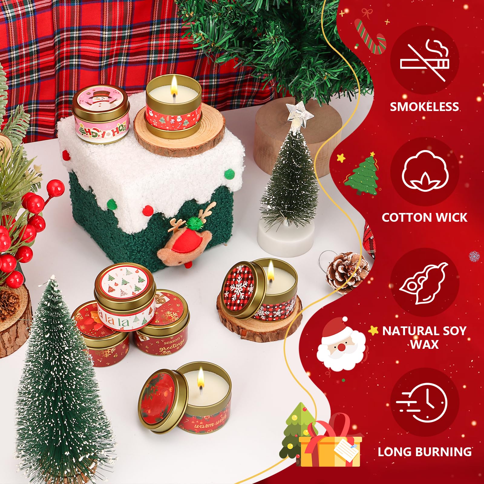 Candle Advent Calendar 2025 Adult Women - 24 Day Christmas Scented Candle Countdown Calendar for Coworkers Friends, Xmas Holiday Gifts for Wife Grandmother Mom Daughter - Medaid International