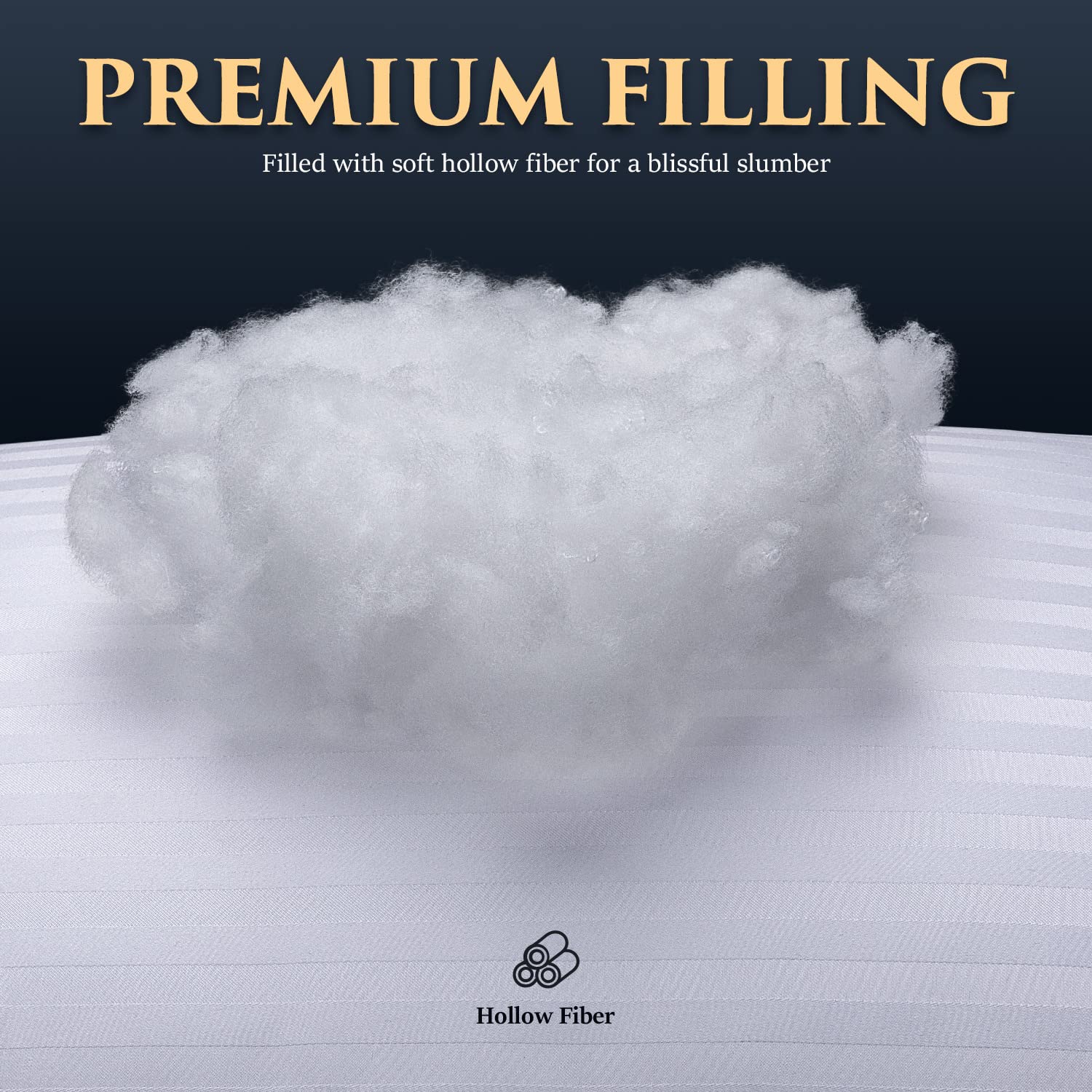 COZSINOOR Bed Pillows for Sleeping Queen Size - Hotel Quality Set of 2 - Breathable Down Alternative Microfiber Filled for Back, Stomach, Side Sleepers, Cooling & Skin-Friendly - Medaid International