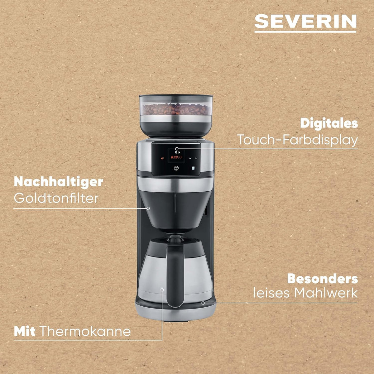 SEVERIN Filka Fully Automatic Coffee Machine