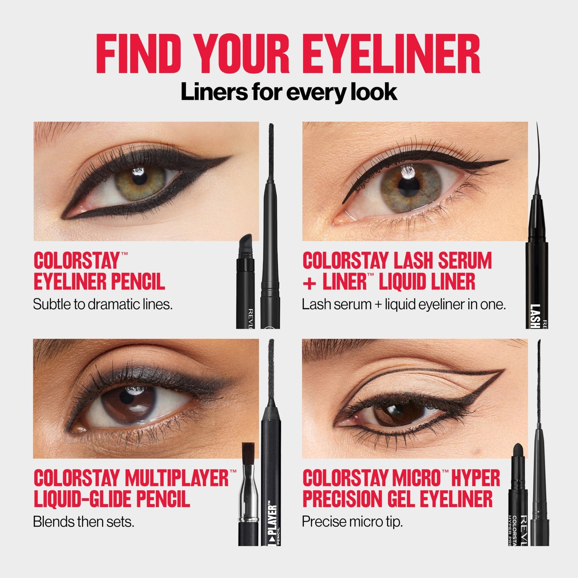 Revlon ColorStay Pencil Waterproof Eyeliner, Smudge-Proof, Eye Makeup with Built-In Sharpener, 202 Black Brown, 0.01 oz - Medaid International