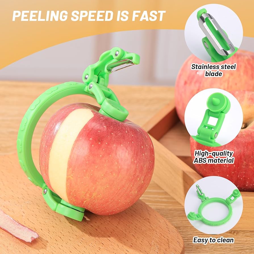 Hand-Cranked Fruit Peeler