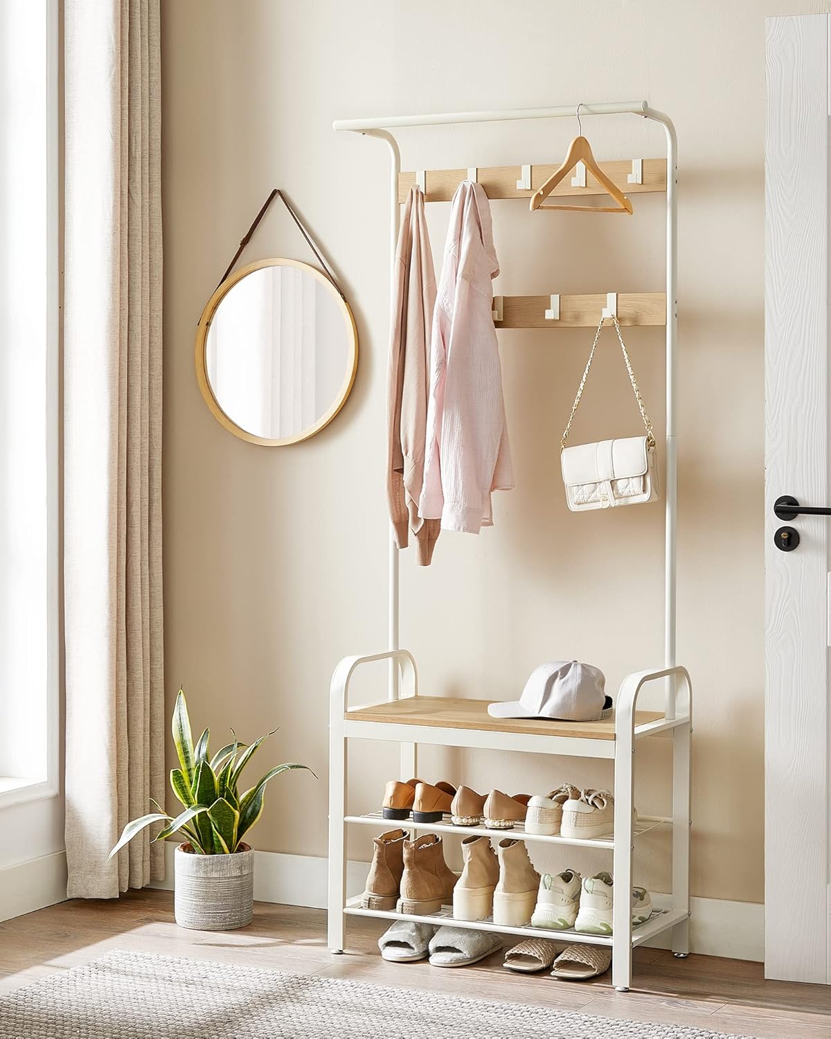 VASAGLE Coat Rack HSR40W