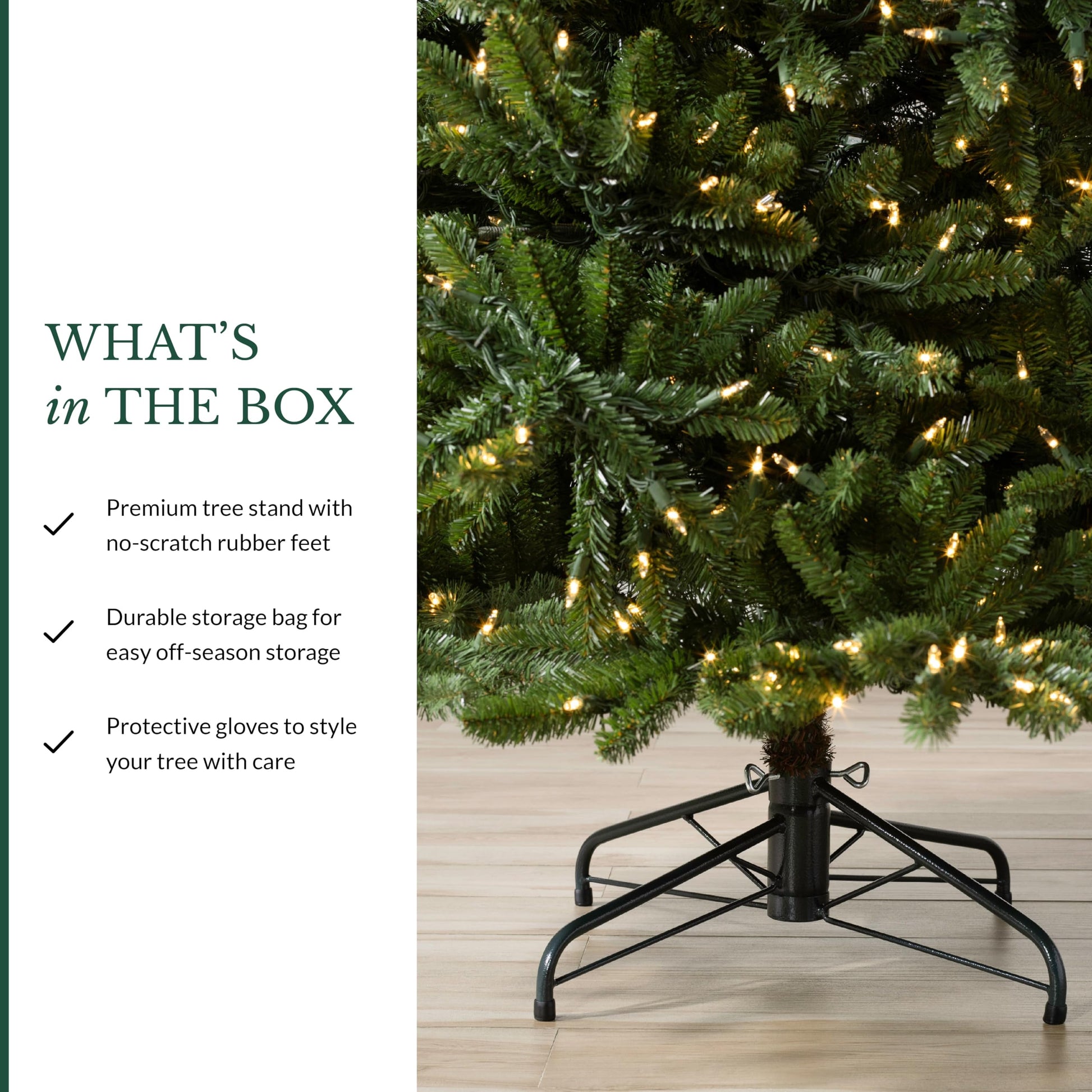 Balsam Hill 7.5 ft Unlit Classic Blue Spruce - Artificial Christmas Tree with 2,960+ Tips, Premium Stand & Easy Assembly for Indoor Holiday Decorating - Medaid International