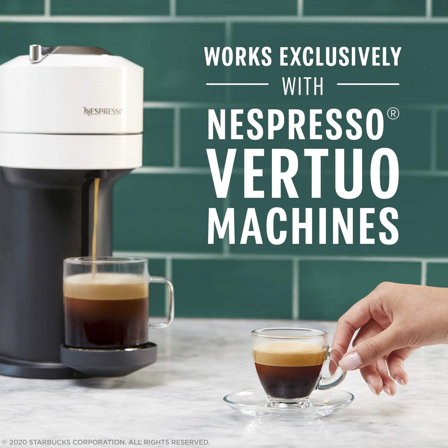 Starbucks by Nespresso Vertuo, Blonde & Medium Roast Variety Pack Coffee, 32-count Coffee Pods, Brews 7.8 oz.