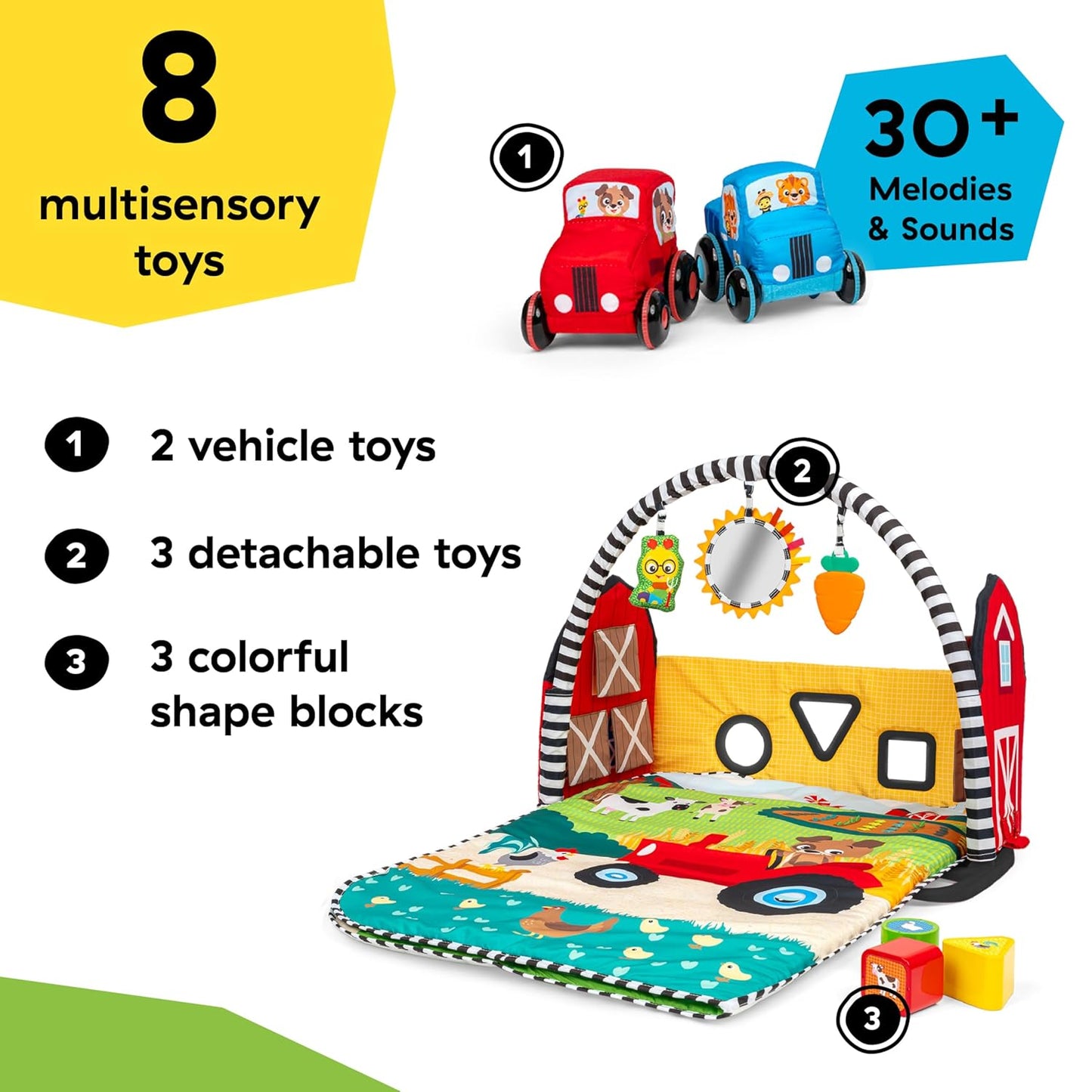 Kids2 - Barnyard Grow with Me Baby Play Gym -