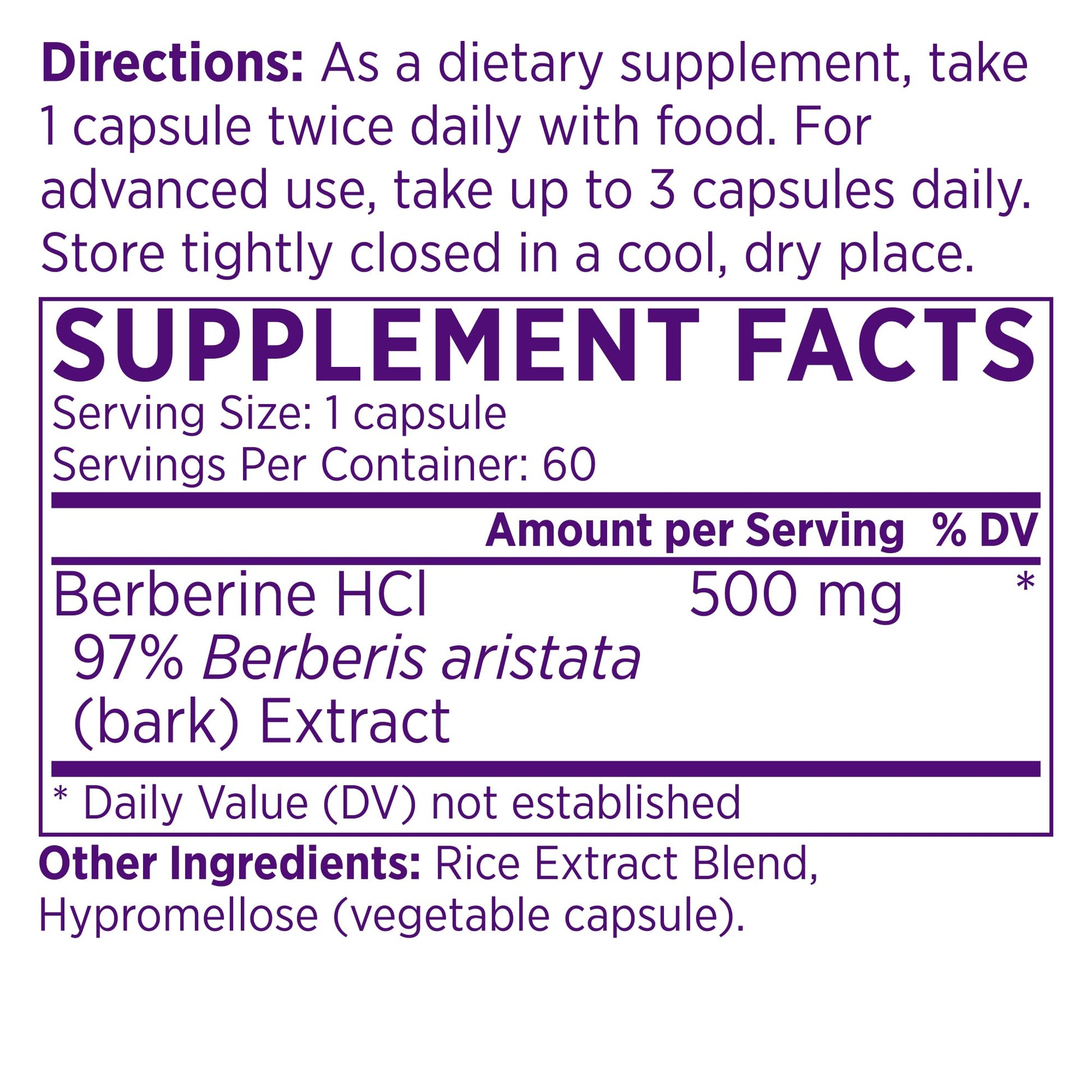 NAOMI Himalayan Berberine 500mg, Clinically Studied for Blood Sugar Support, Metabolic Function, Healthy Weight & Cholesterol, AMPK Activation, Non-GMO, Vegan, Gluten-Free, 60 Capsules, 1-Month Supply - Medaid International