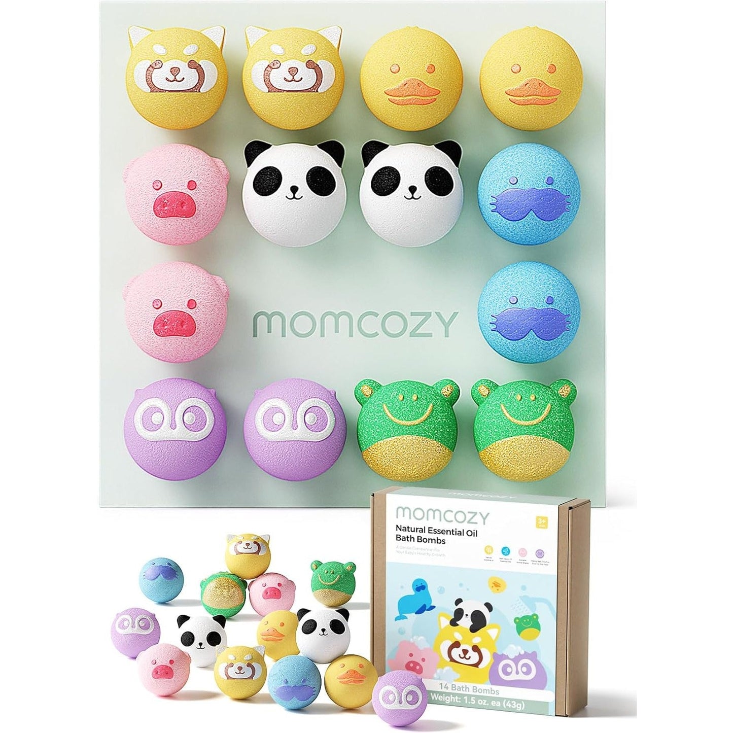 Momcozy Natural & Organic Essential Oil Bath Bombs 14Pcs Ab001
7Animal Shaoes