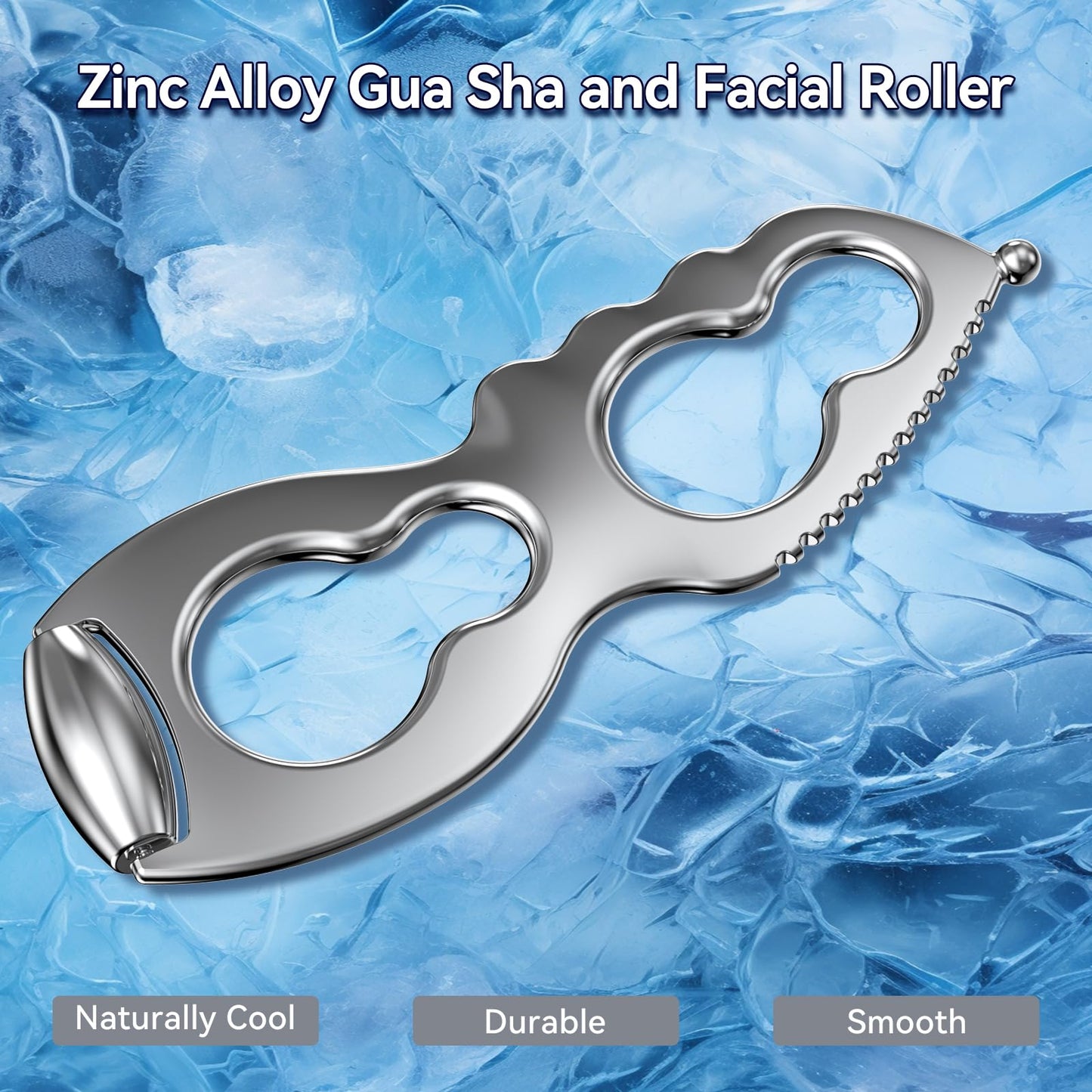 Gua Sha Facial Tools Stainless Steel Guasha Tool for Face Metal Gua Sha Muscle Scraper Tool Massage Body Gua Sha Graston Tool Physical Therapy Face Sculpting Tool Iastm Tool Derma Edge Women Skin Care - Medaid International