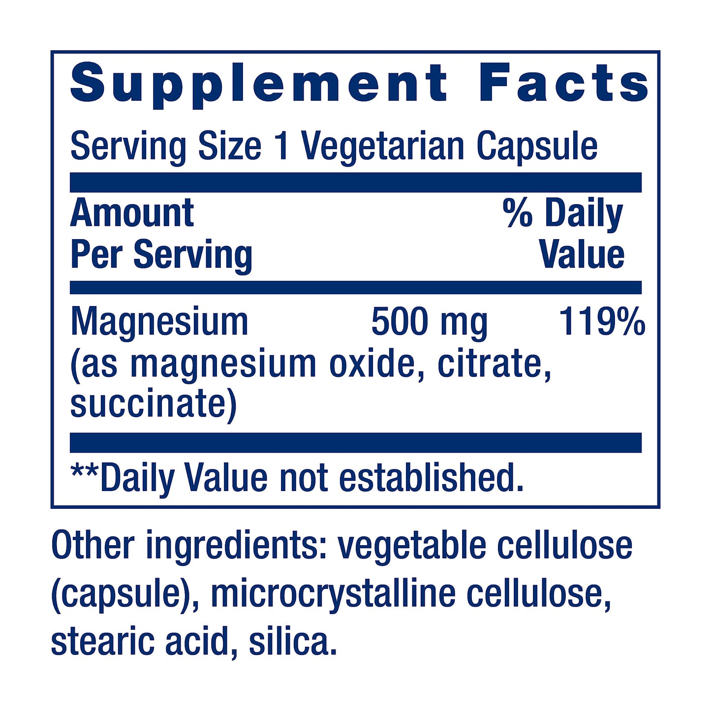 Life Extension Magnesium Caps, 500 mg, Magnesium Oxide, Citrate, and Succinate, Heart Health, Healthy Bones, Metabolism Support, 100 Vegetarian Capsules - Medaid International