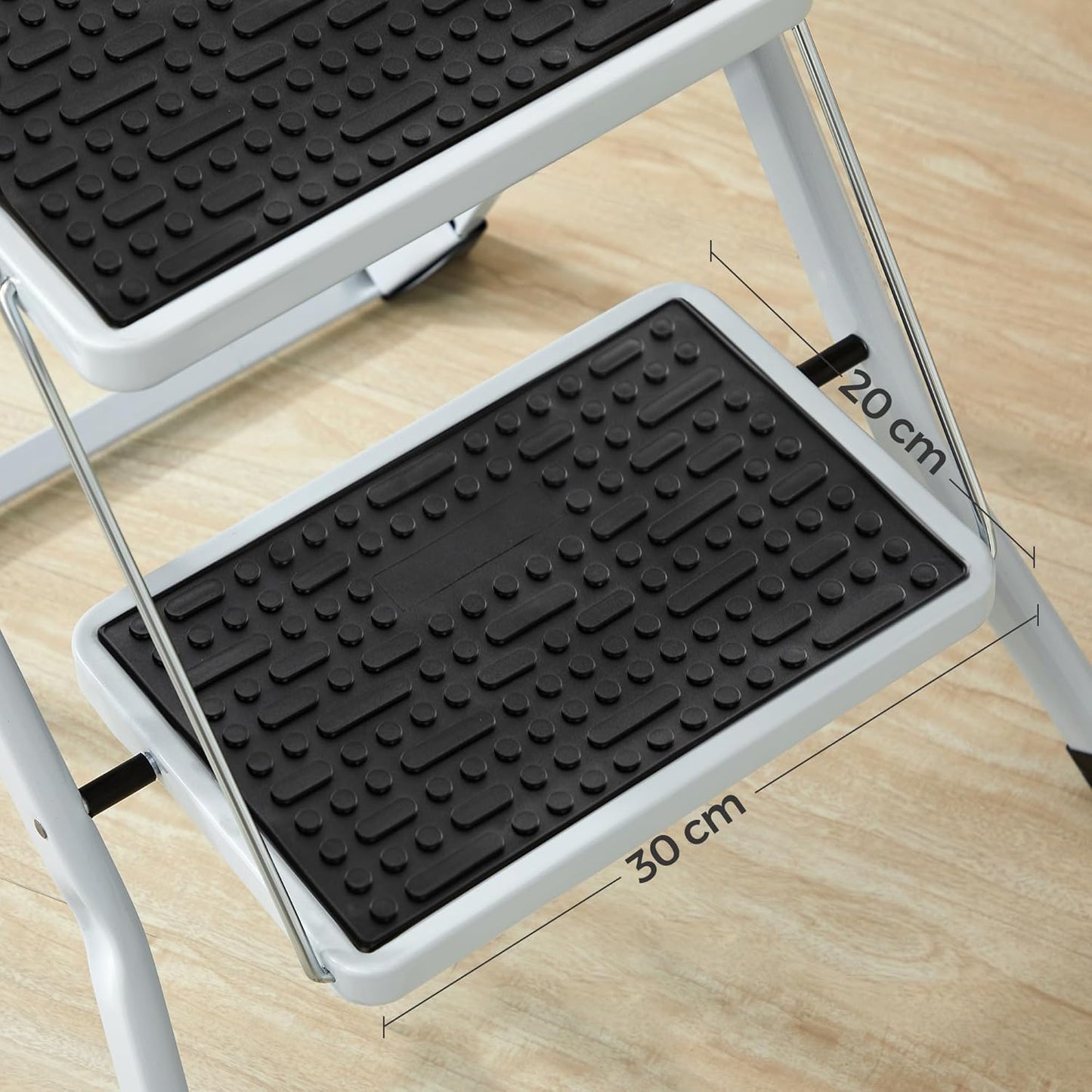 SONGMICS 2 Step Ladder GSL02WT
